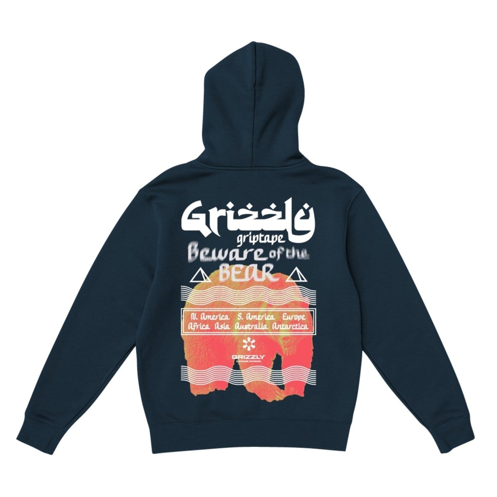 Vista 2 Infantil - Moletom Grizzly Sanskrit Hoodie - MIDNIGHT BLUE Grizzly azul marinho blue