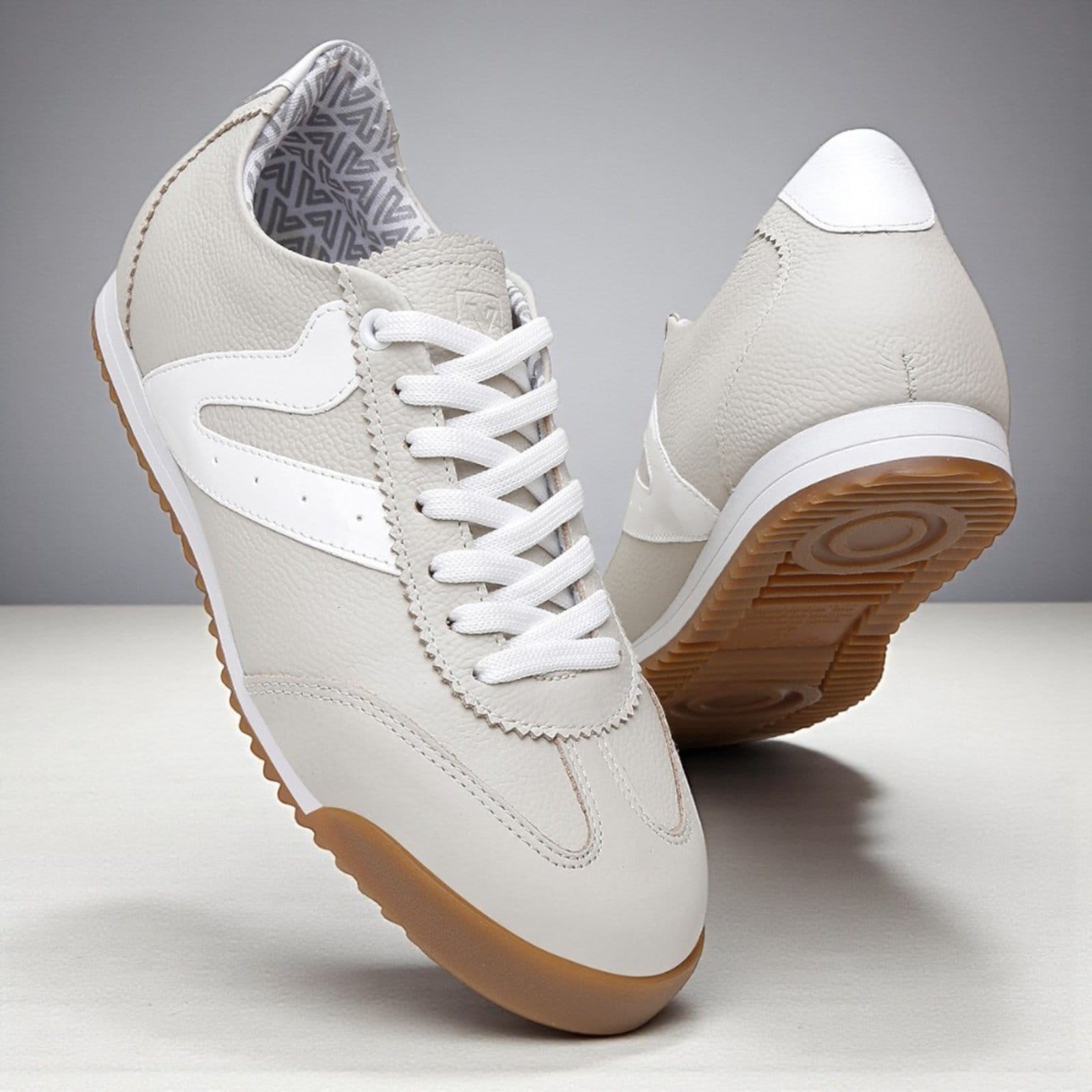 Vista 2 Tênis Feminino Couro Vittal Naomi Casual Clássico Retrô Off White USE VITTAL off-white white