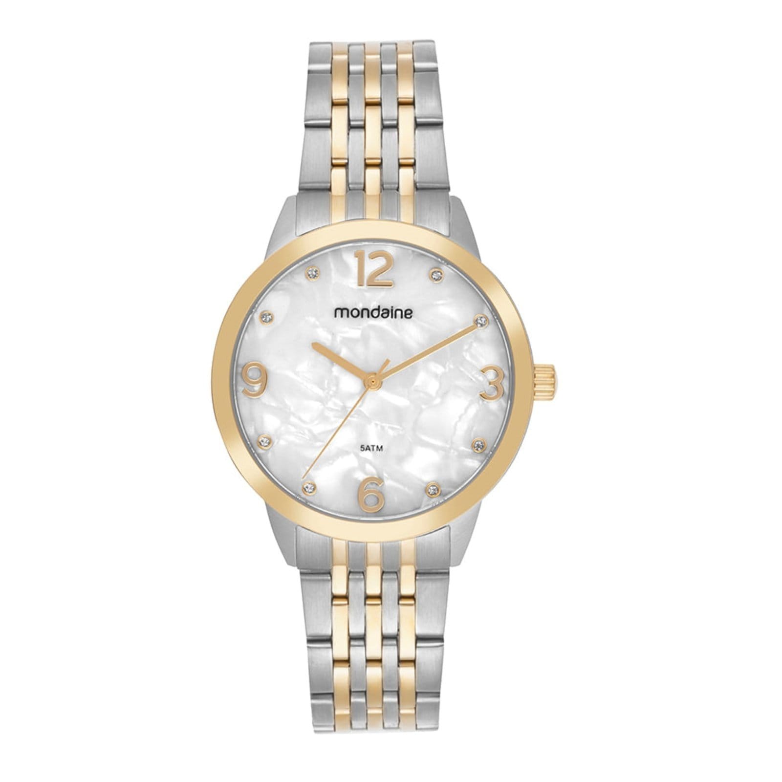 Relógio Feminino Mondaine Bicolor Madreperola