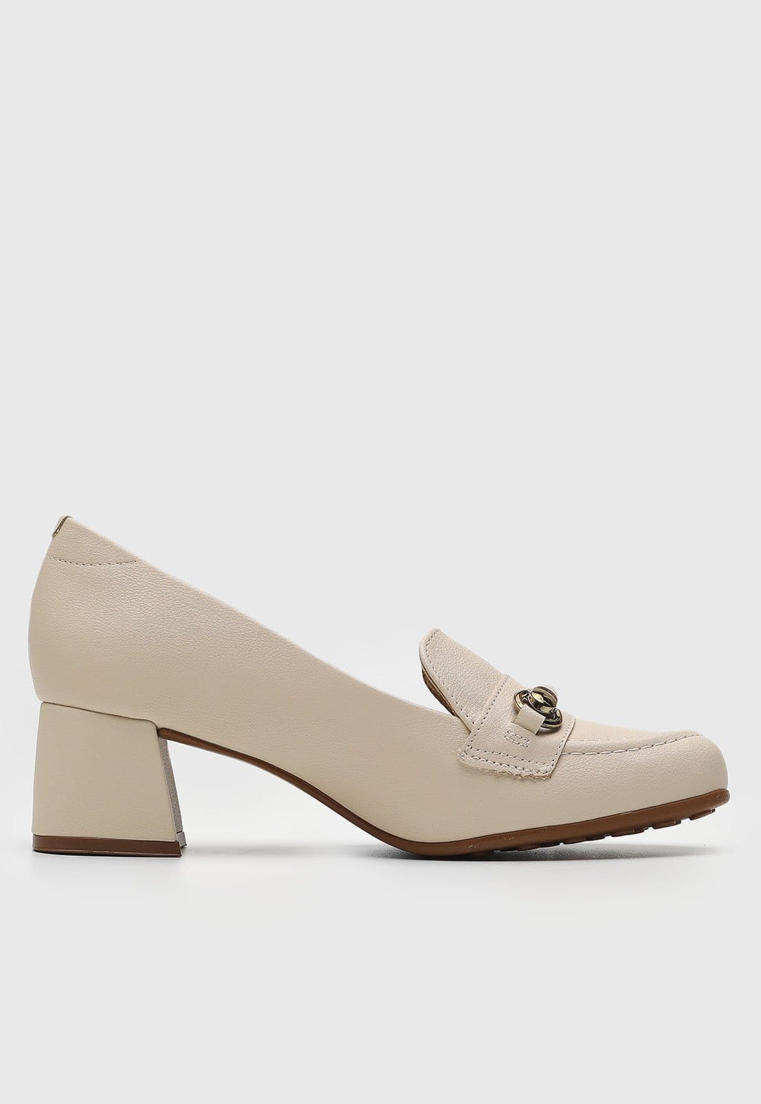 Vista 2 Scarpin Modare Médio Liso Off-White MODARE off-white white