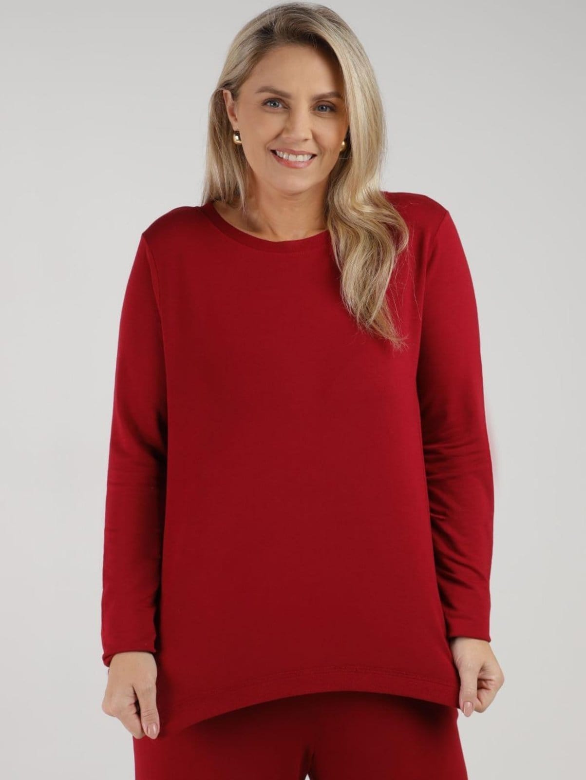 Moletom Mullet Plus Size Feminino VINHO