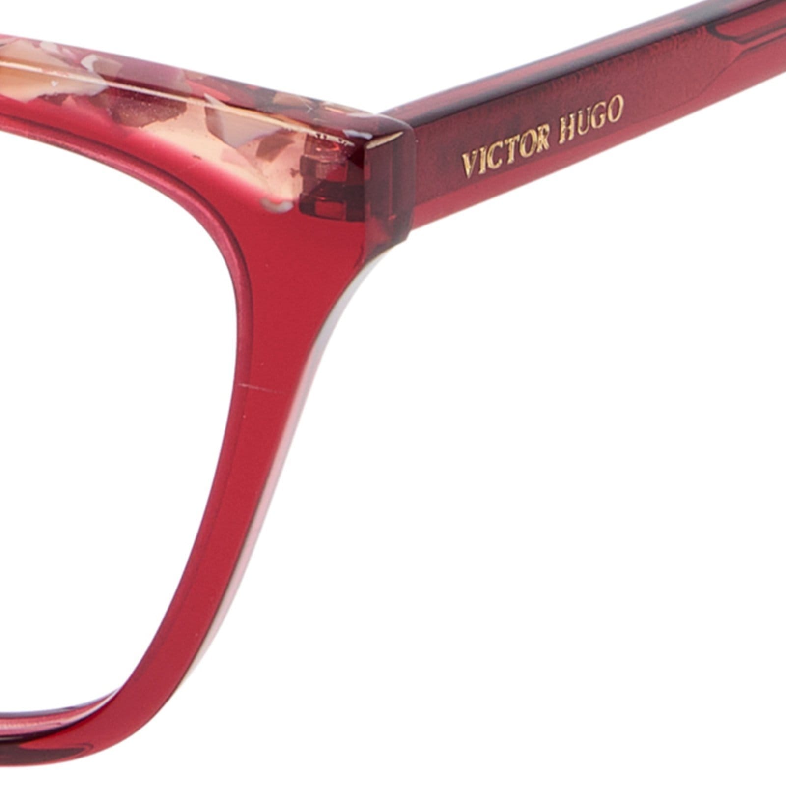 Vista 2 Armação de Óculos Victor Hugo VH1904 0VC2 Crystal Victor Hugo vermelho