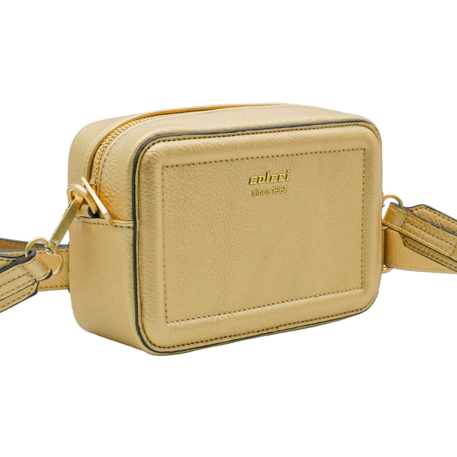 Vista 2 Bolsa Crossbody Colcci Borda Pr25 Ouro Feminino Colcci dourado