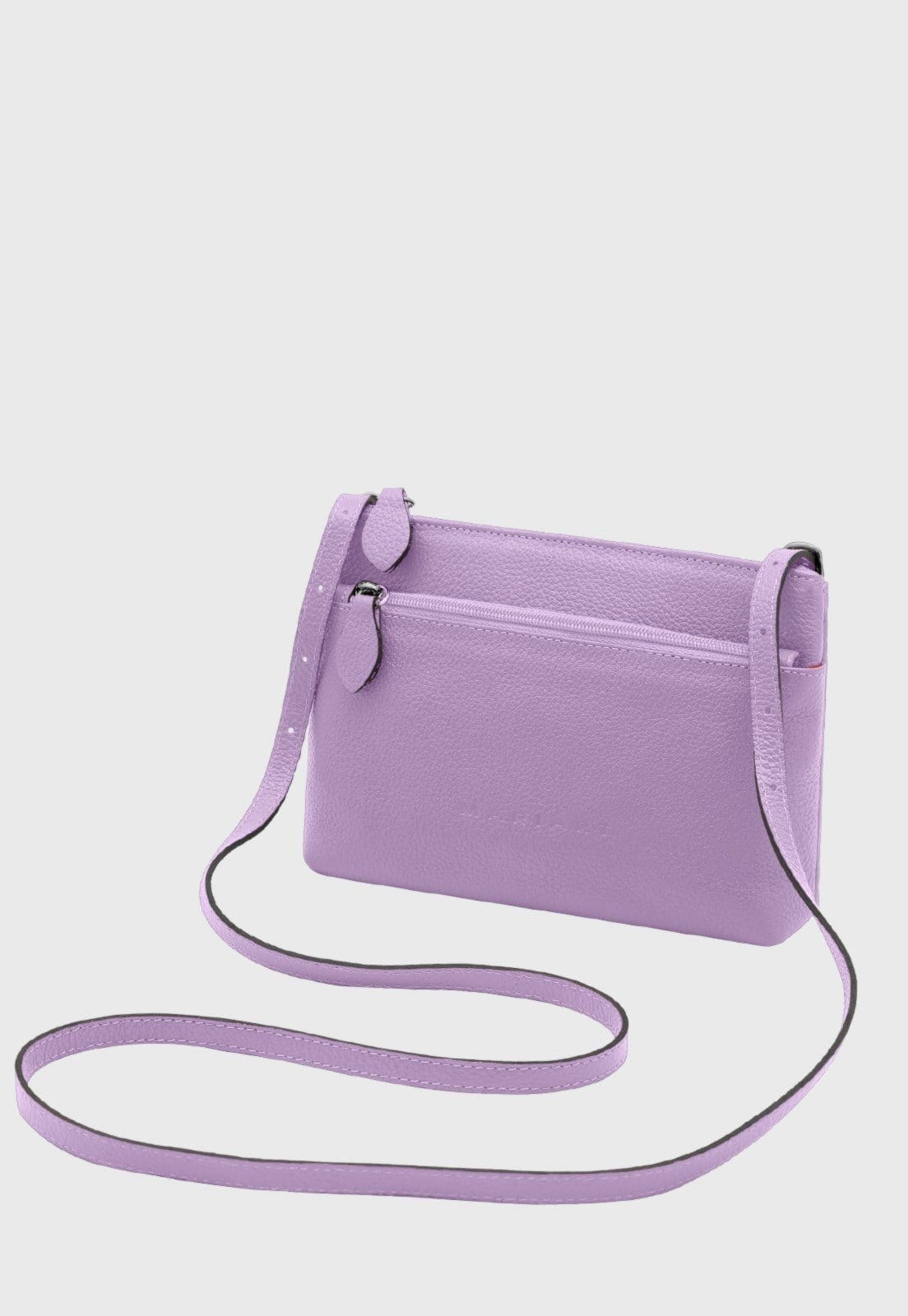 Bolsa Transversal de Couro Mariart Ágata Violeta