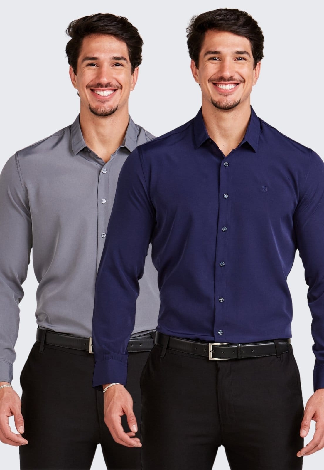 Kit 2 Camisa Social Masculina Manga Longa Daze Modas e Chumbo