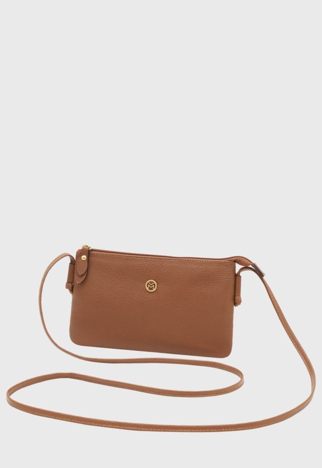 Bolsa Transversal de Couro Mariart Onix Camel