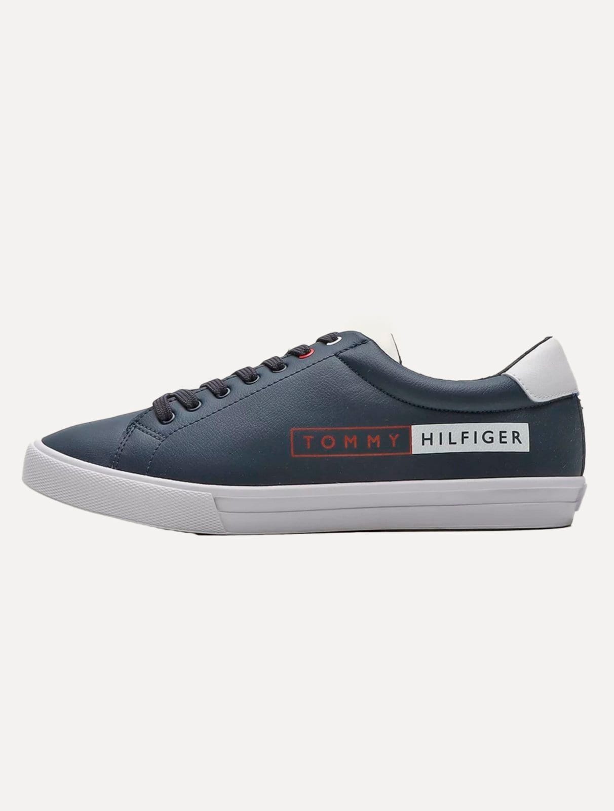 Tênis Tommy Hilfiger Masculino Couro Hockney 12Y Box Sneaker Marinho
