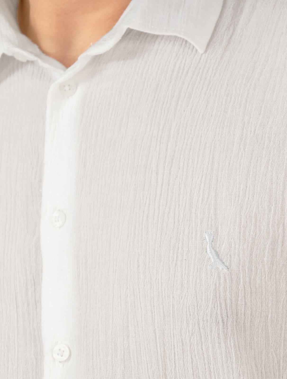 Vista 2 Camisa Reserva Masculina Cotton Voil Gaze Branca Reserva branco