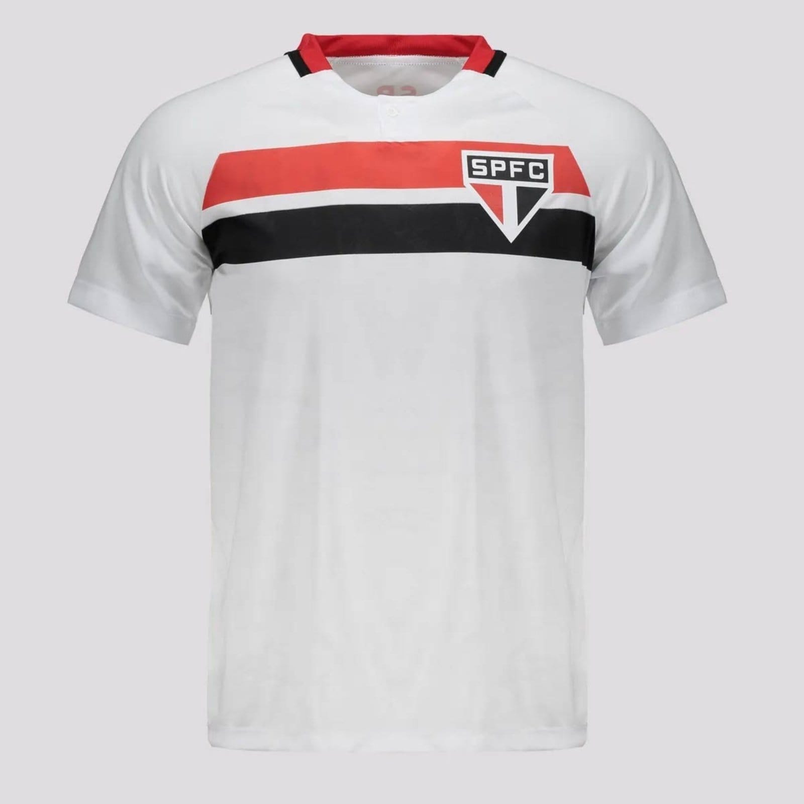 Vista 2 Camisa São Paulo Aliança 10 Luciano Branca braziline branco