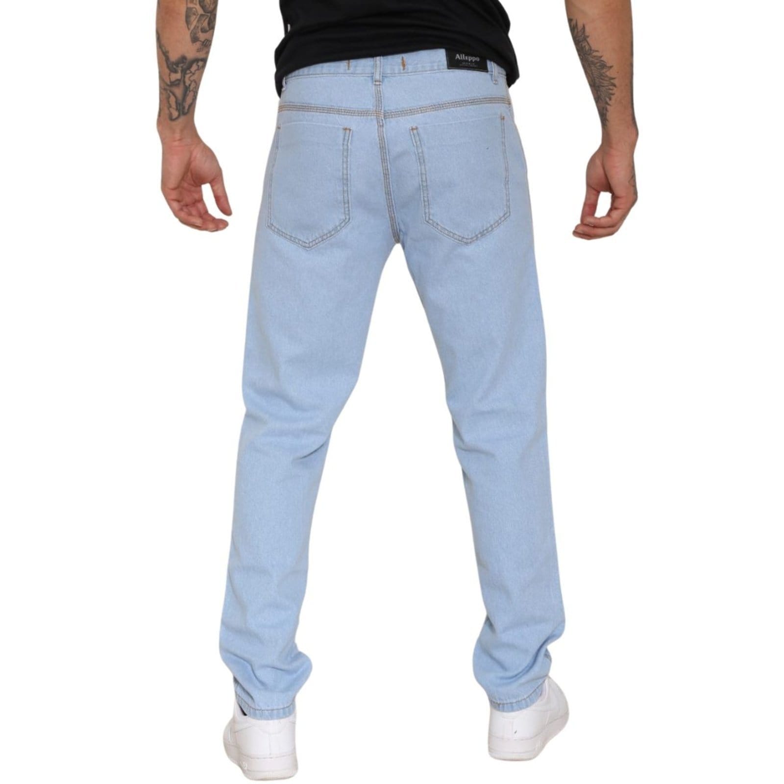 Vista 2 Calça Masculina Jeans Loka Balão Clara Tradicional Jeans Loka azul