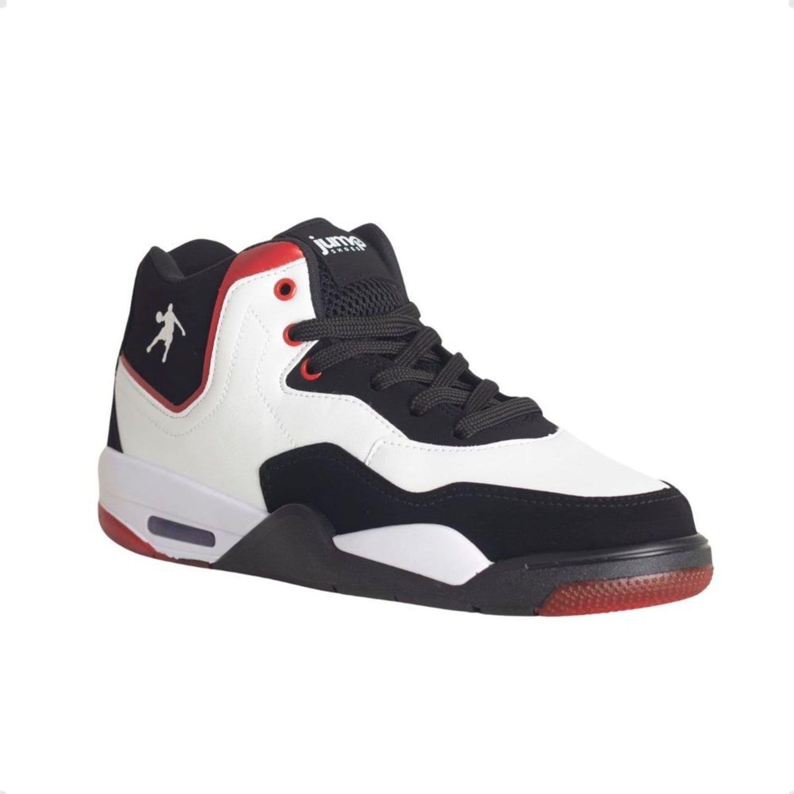 Vista 2 Tênis Basketball Masculino Jump E Branco Jump preto