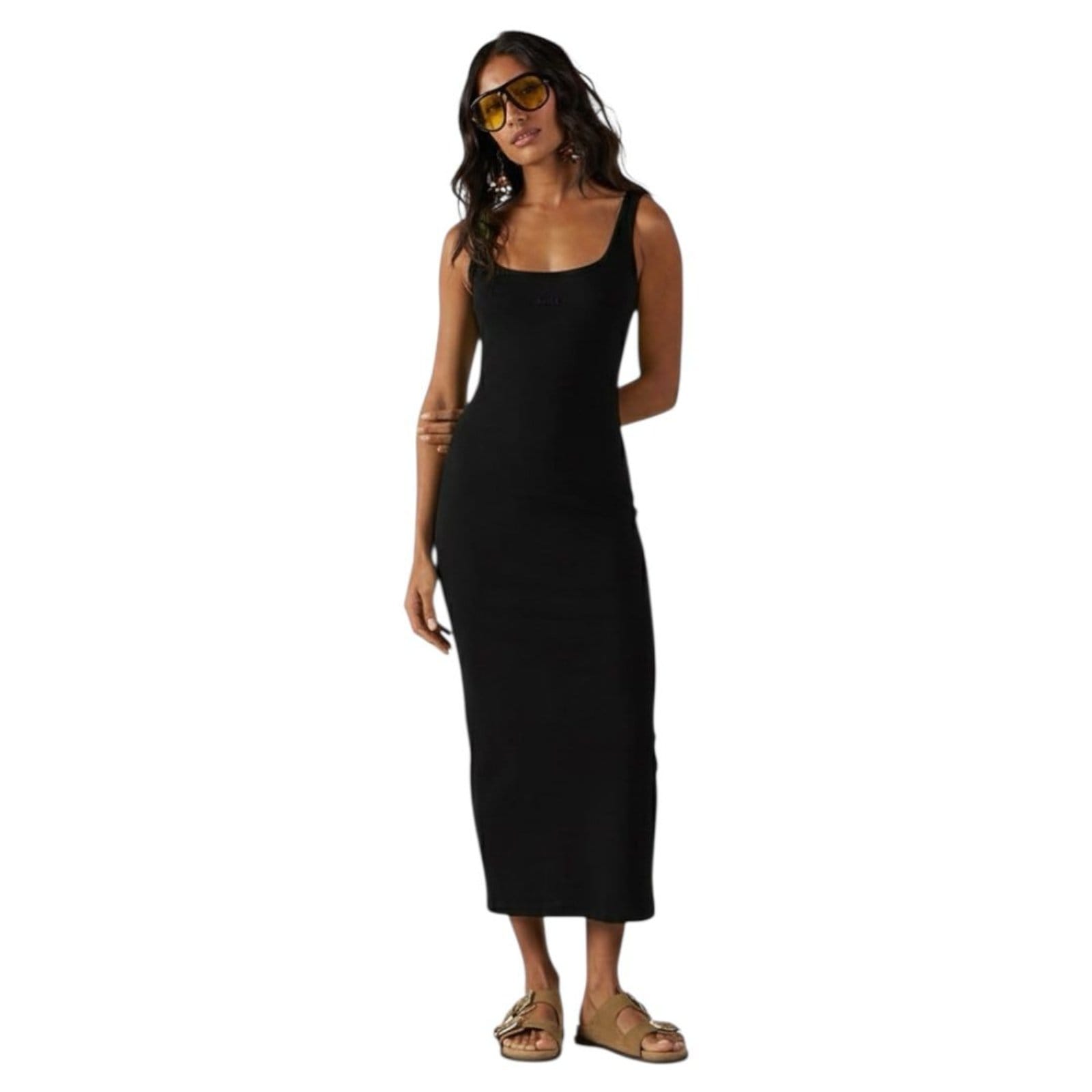 Vestido Slim Midi Canelado Colcci CLC