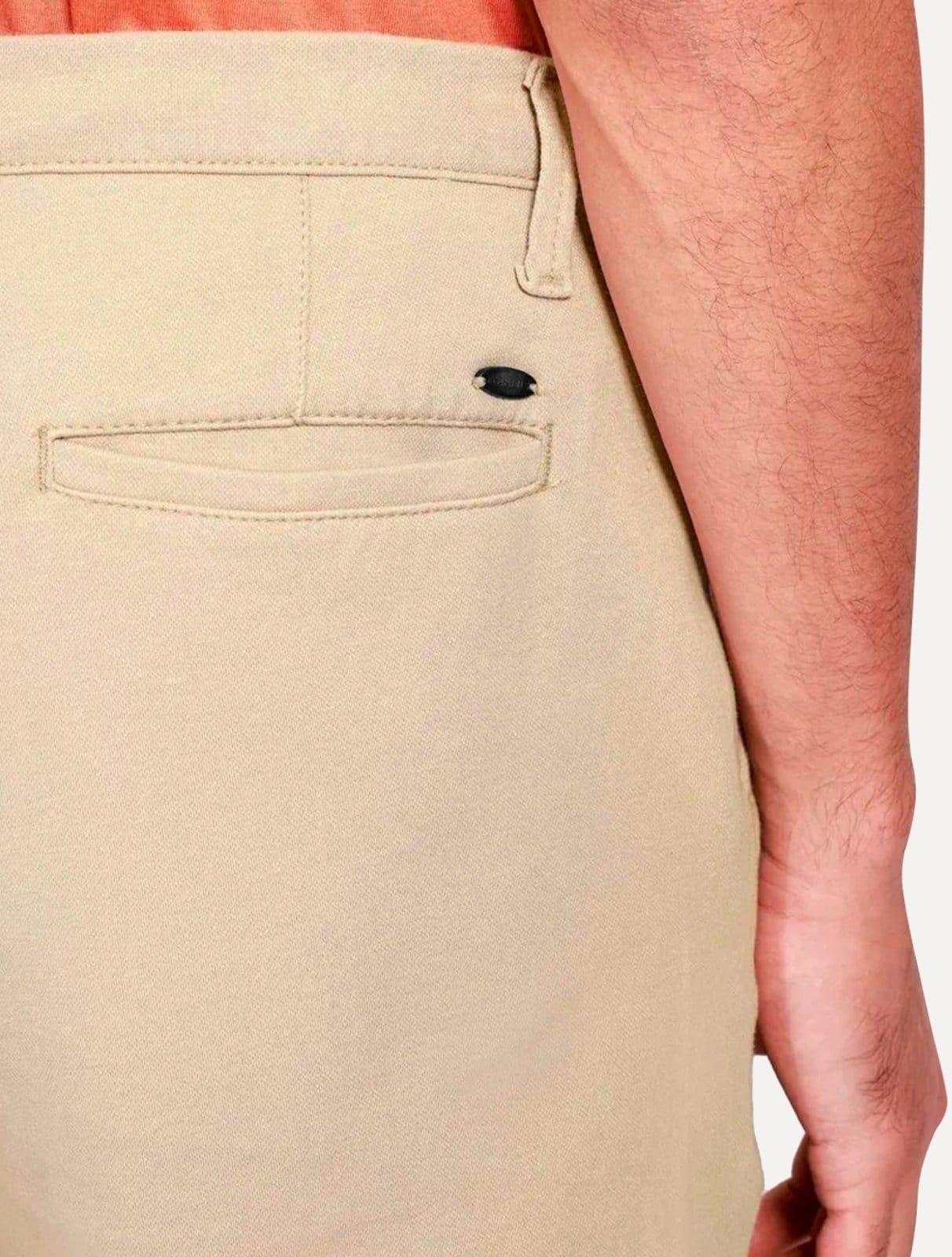 Vista 2 Bermuda Aramis Masculina Chino Cotton Sarja Tag Areia Aramis bege
