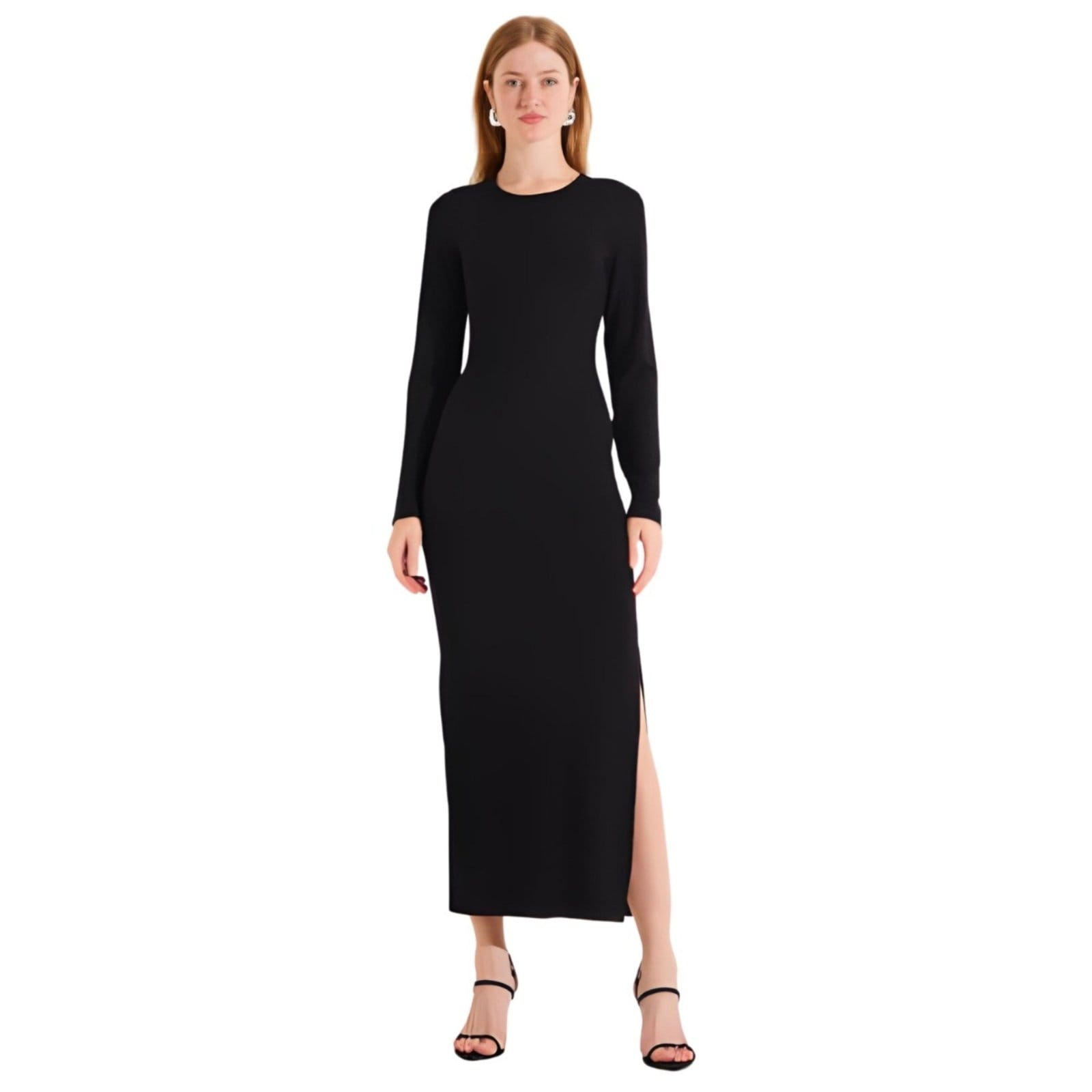 Vestido Manga Longa Malha