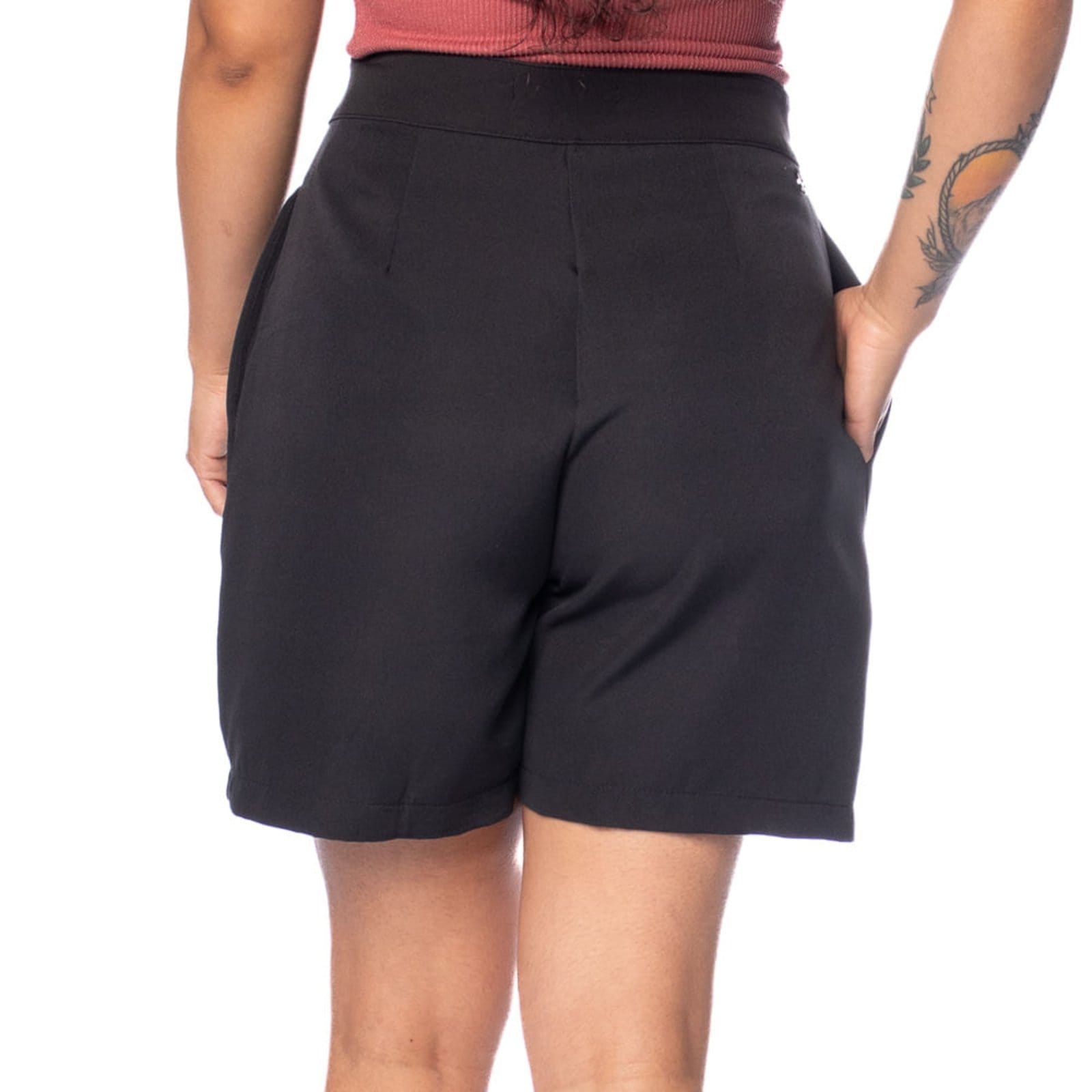 Vista 2 Short Feminino Endless Reto Cintura Alta Rovitex preto