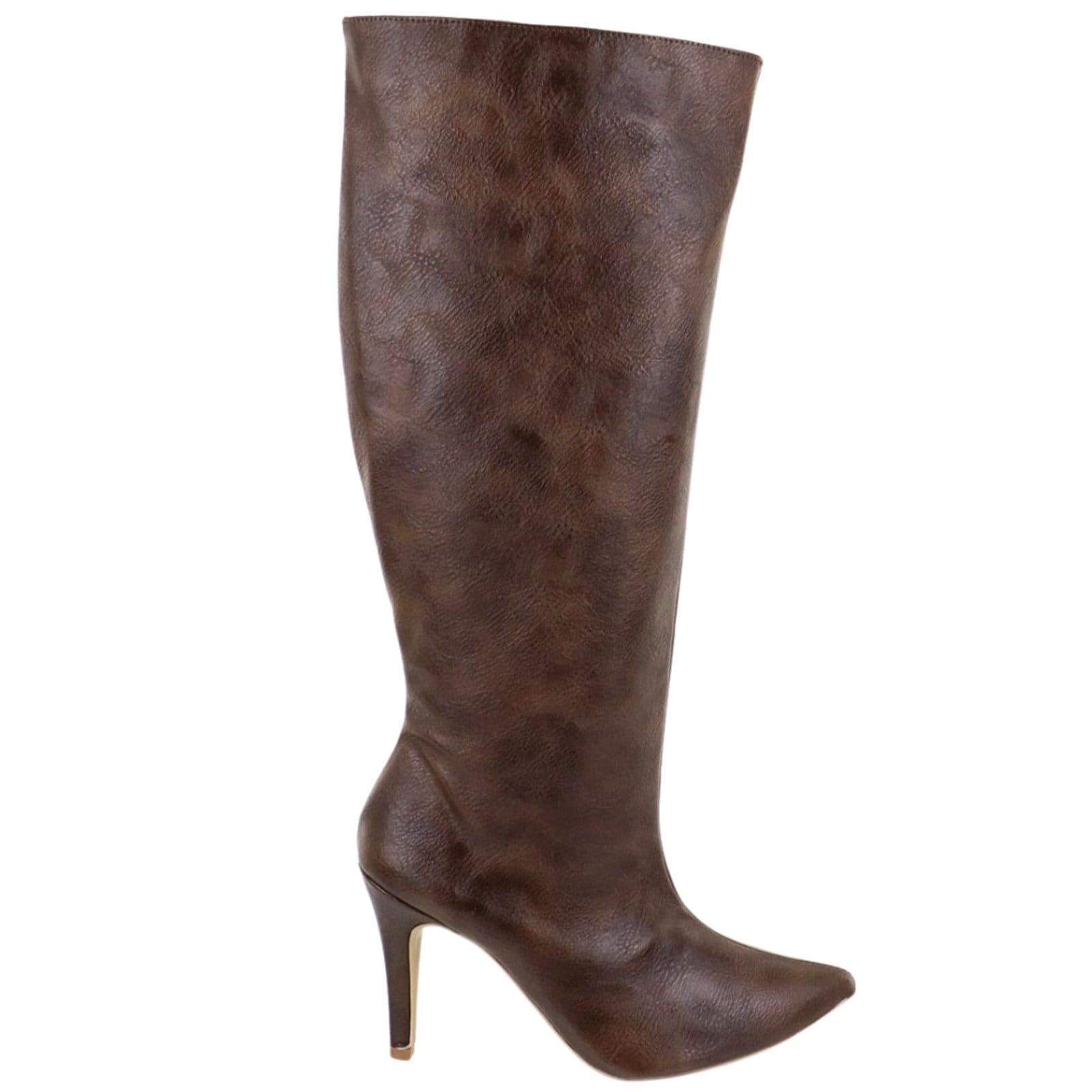 Vista principal Bota Feminina Sete Sales Cano Alto 1712 Destroyed Cacau Sete Sales marrom