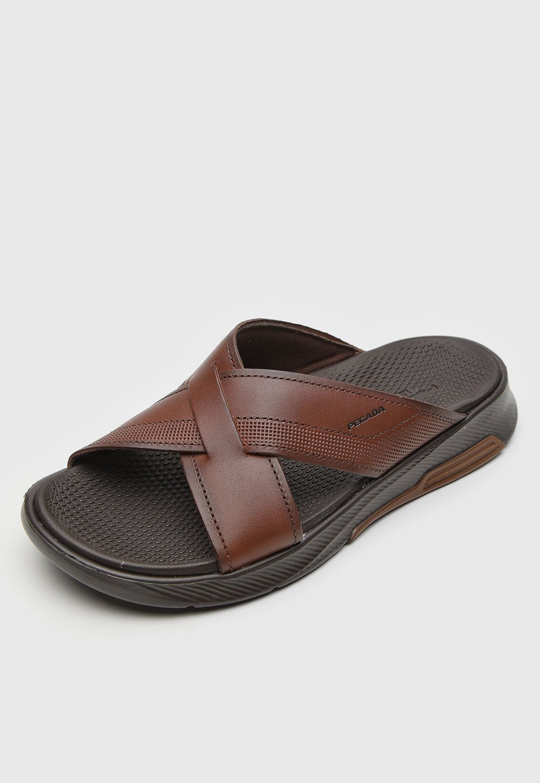 Vista 2 Sandália Masculina Pegada Tiras Cruzadas PEGADA marrom