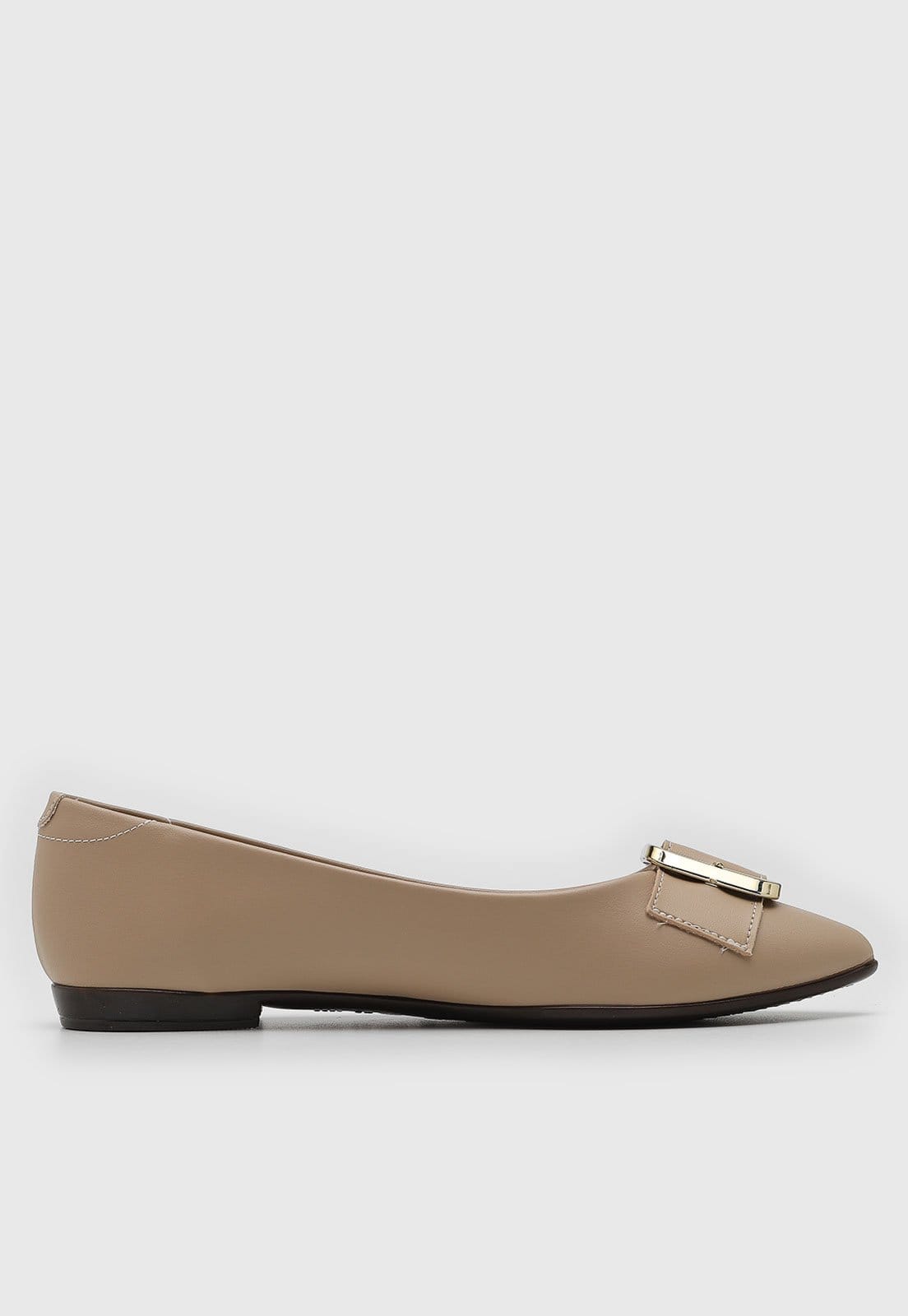 Sapatilha Feminina Beira Rio Detalhe Metálico Dourado - 2