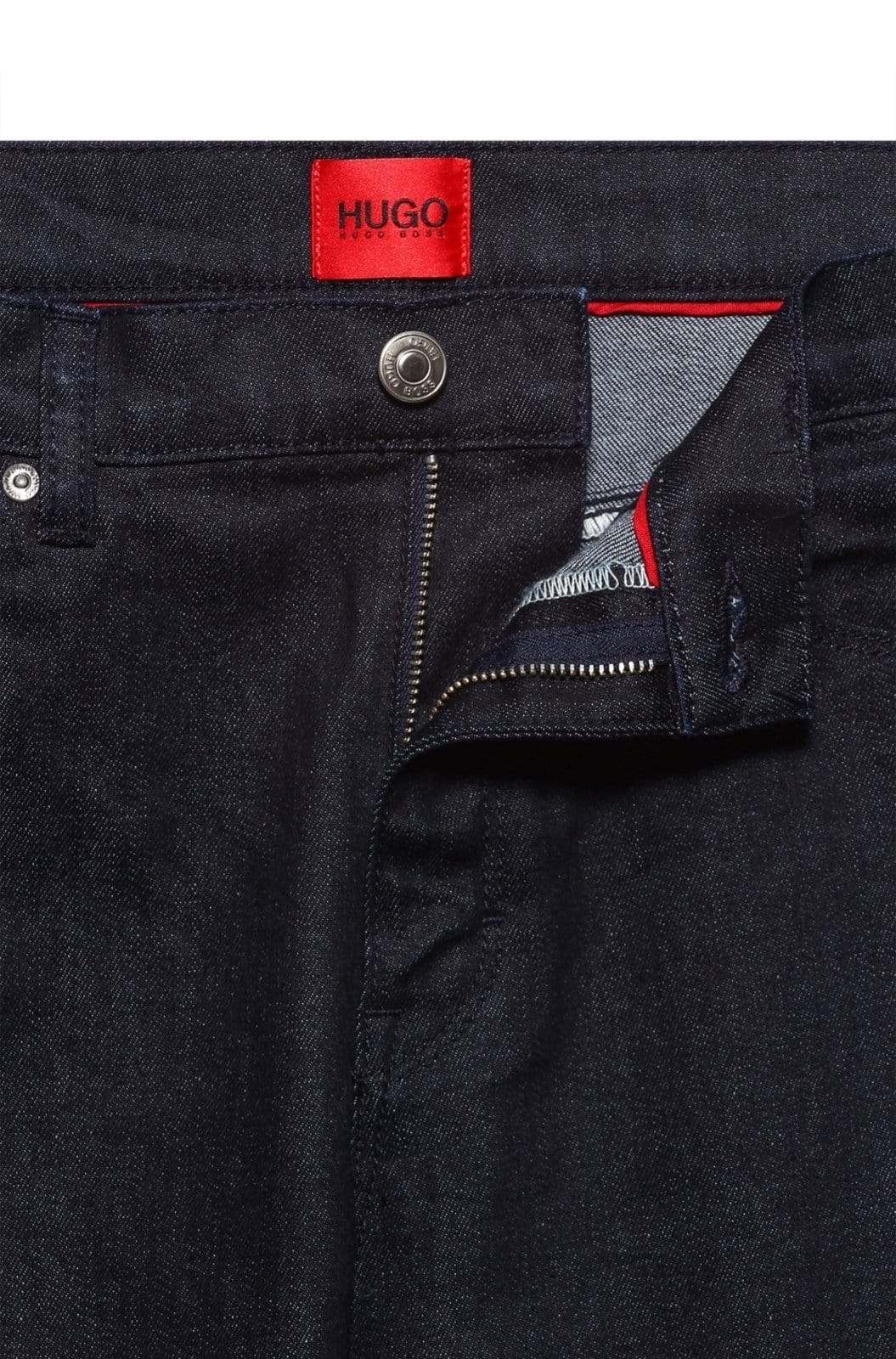 Vista 2 Calça Slim Fit Em Denim Stretch HUGO preto denim