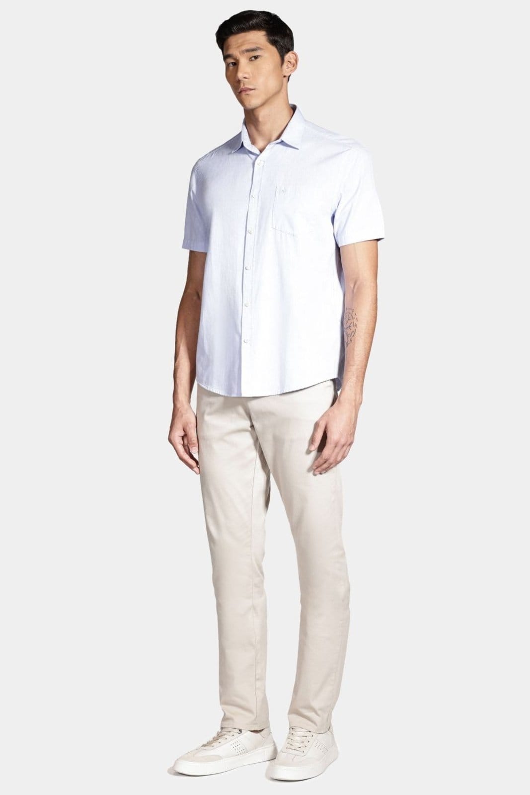 Vista 2 Camisa Aramis Manga Curta Regular Button Com Bolso Aramis azul