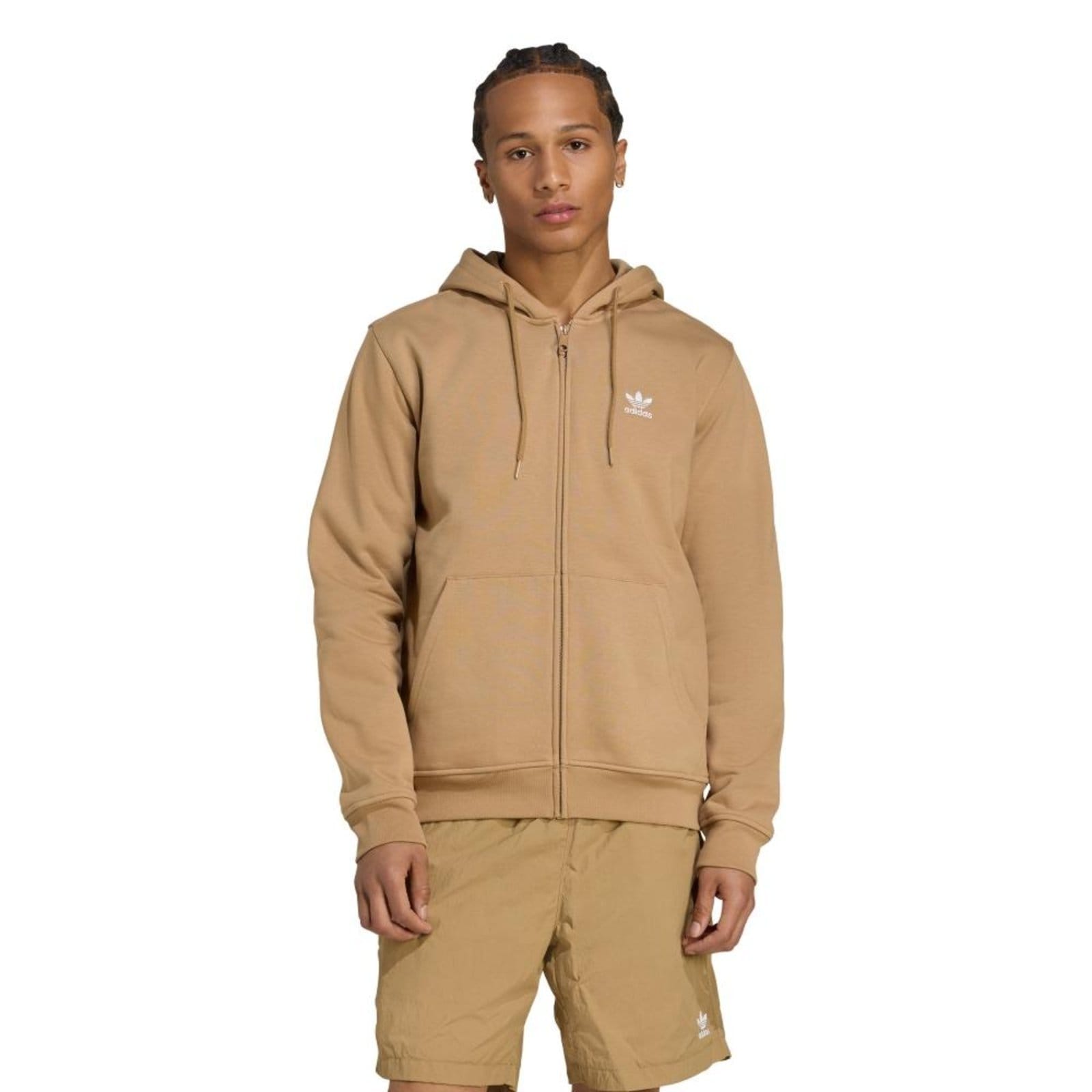 Moletom Capuz Zíper Trefoil Essentials adidas Originals