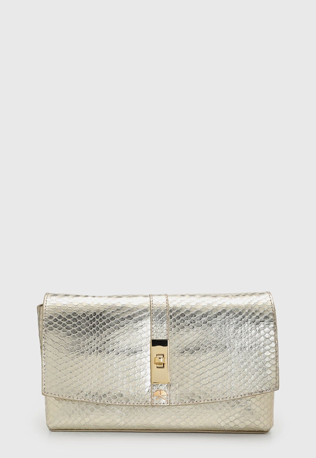 Bolsa Feminina Luiza Barcelos Texturizada Dourada