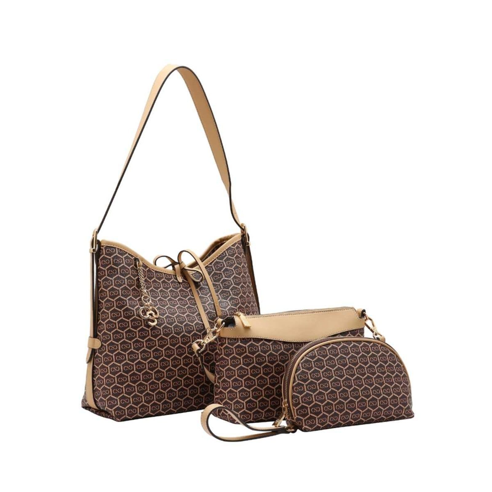 Bolsa Feminina Chenson New Monograma Dupla Face Kit 3 Peças 3485430