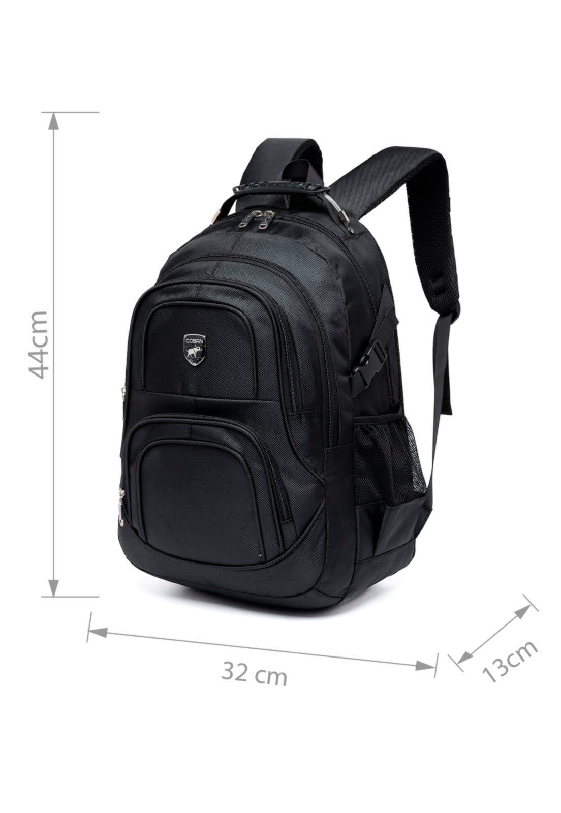 Vista 2 Mochila Masculina Executiva Reforçada Notebook Moderna COBAN preto