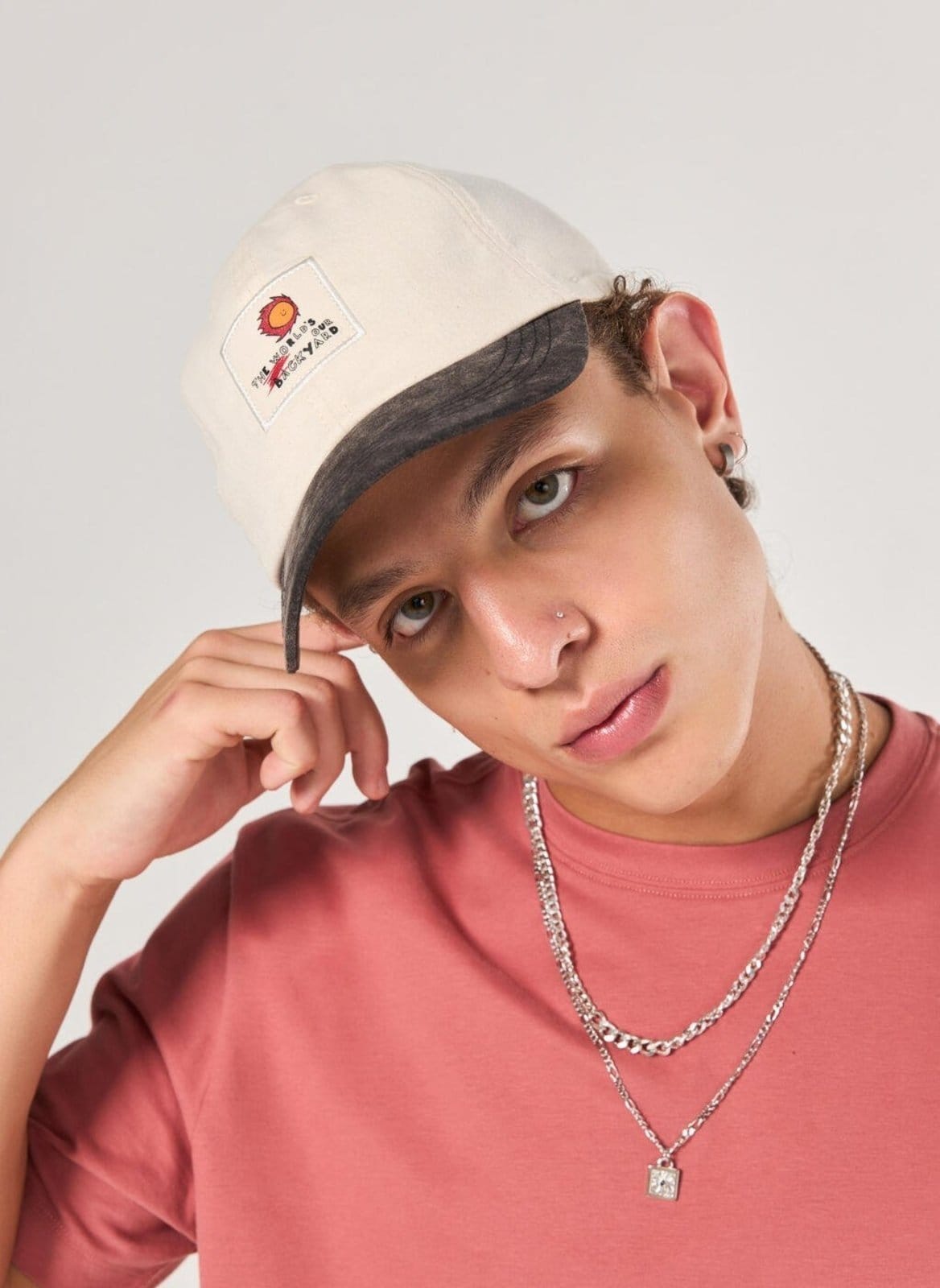 Vista 2 Boné Bicolor Backyard Youcom multicolorido