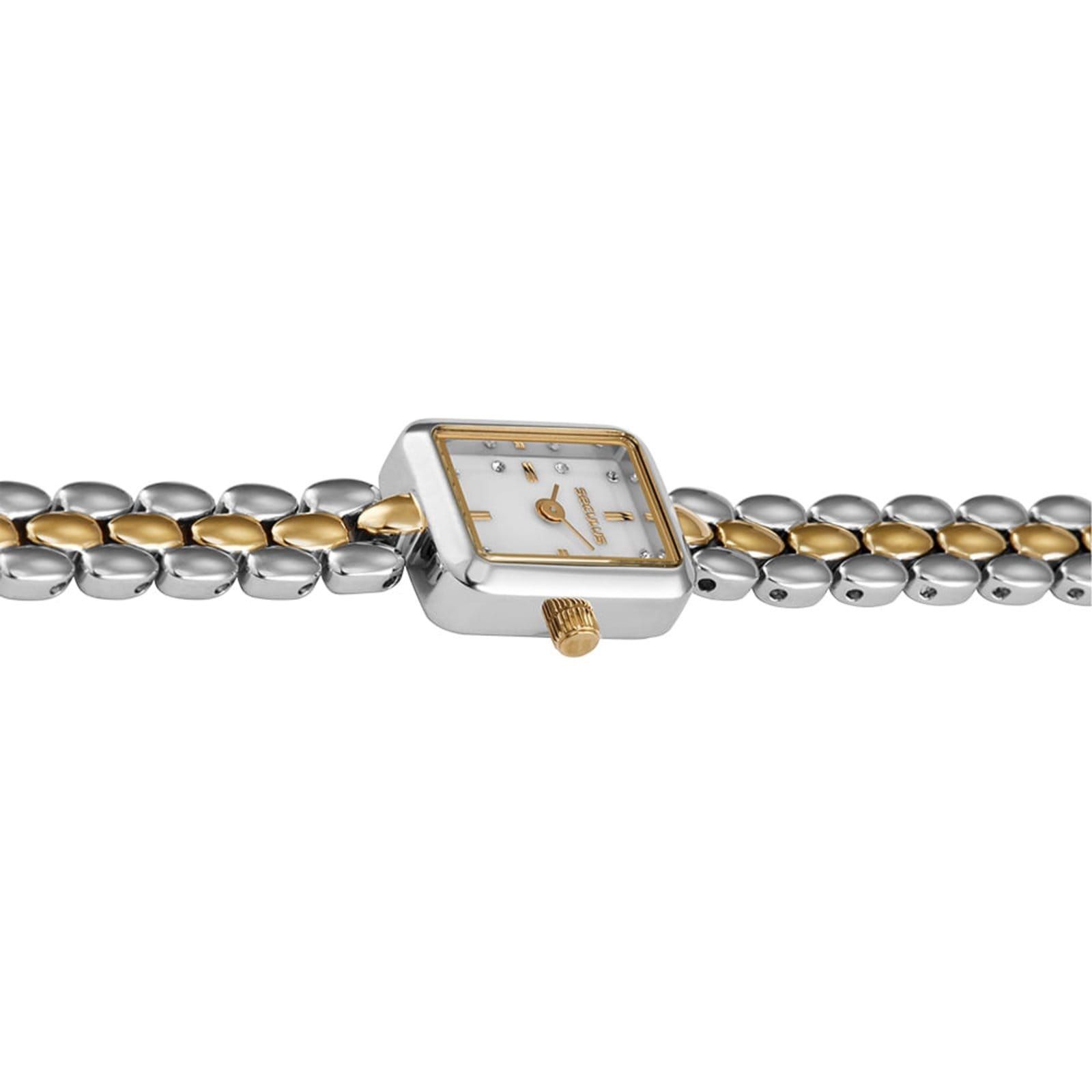 Vista 2 Relógio Feminino Seculus Bicolor Movimento Micromáquina Seculus prata