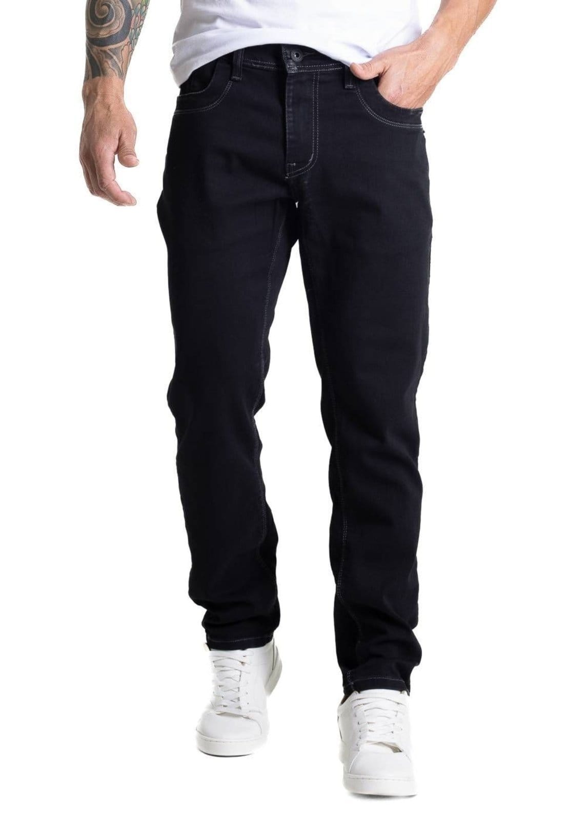 Vista principal Calça Jeans Sawary Slim - 281555 Sawary preto