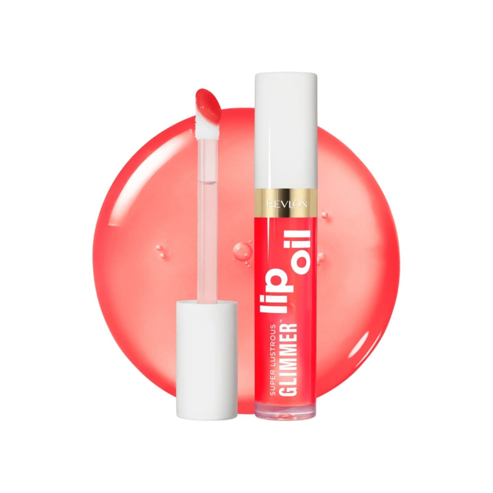 Vista 2 Revlon Super Lustrous Glimme Lip Oil Glow Mama Revlon rosê