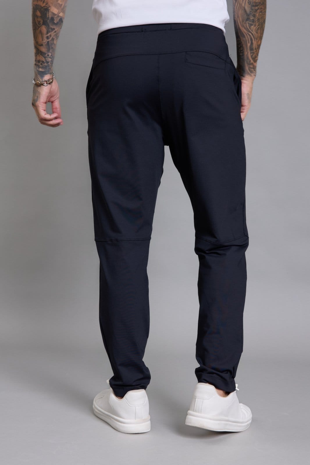 Vista 2 Calça Casual Flexível Masculina em Poliamida na Cor Dialogo Jeans preto