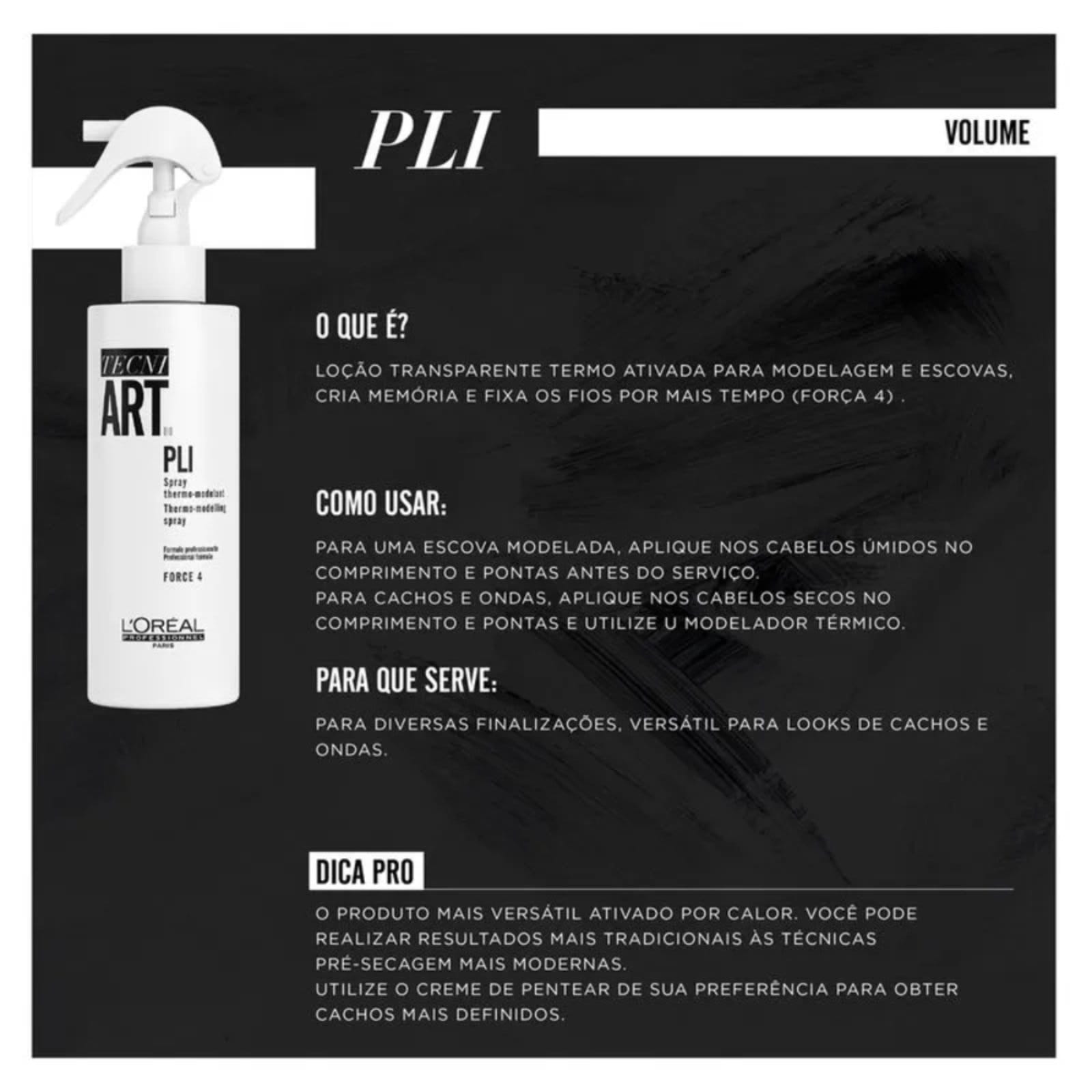 Vista 2 L'Oréal Professionnel Tecni Art Pli - Spray Finalizador - 190ml Loreal branco