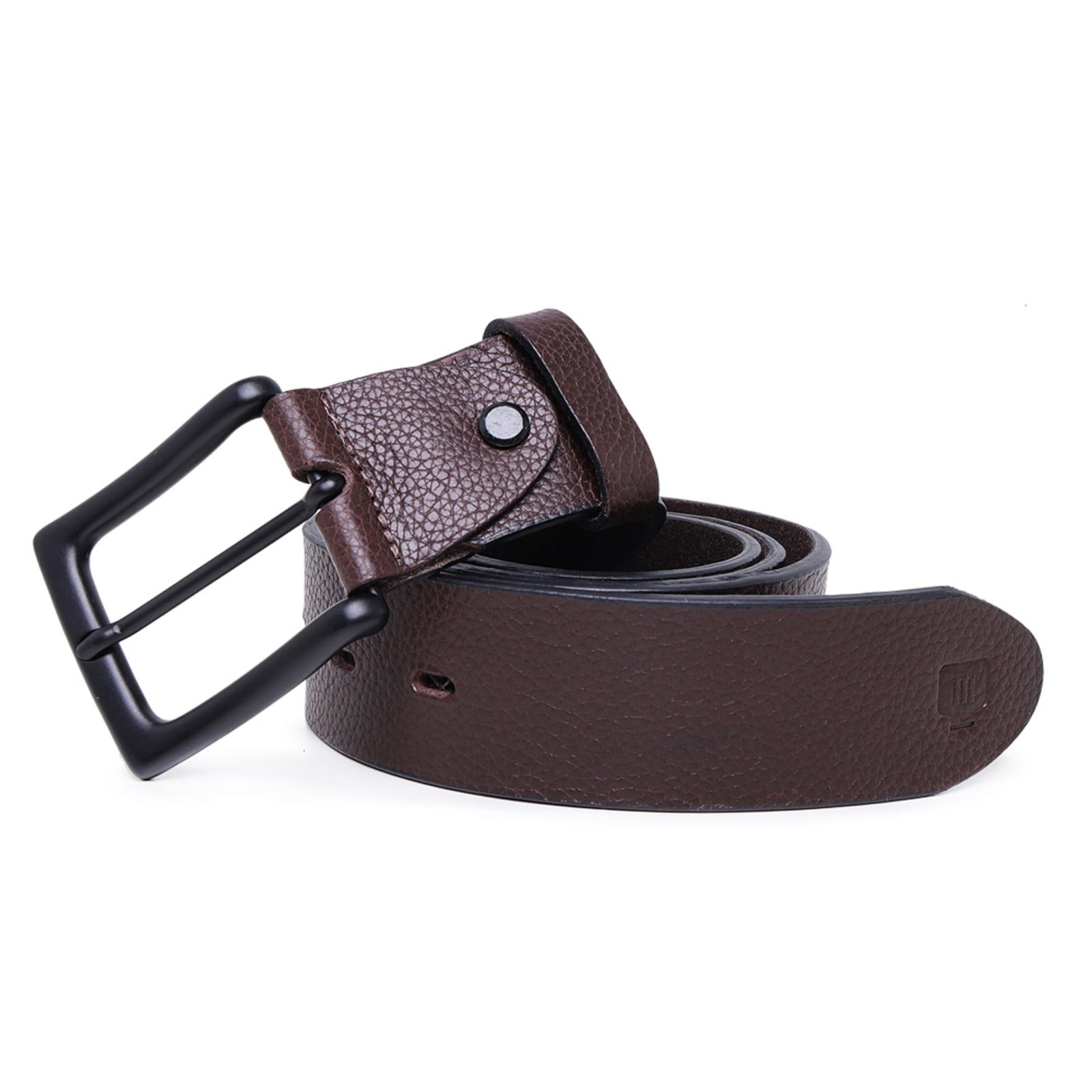 Cinto Social em Couro Masculino Malbork Fivela Preta SLF-28M