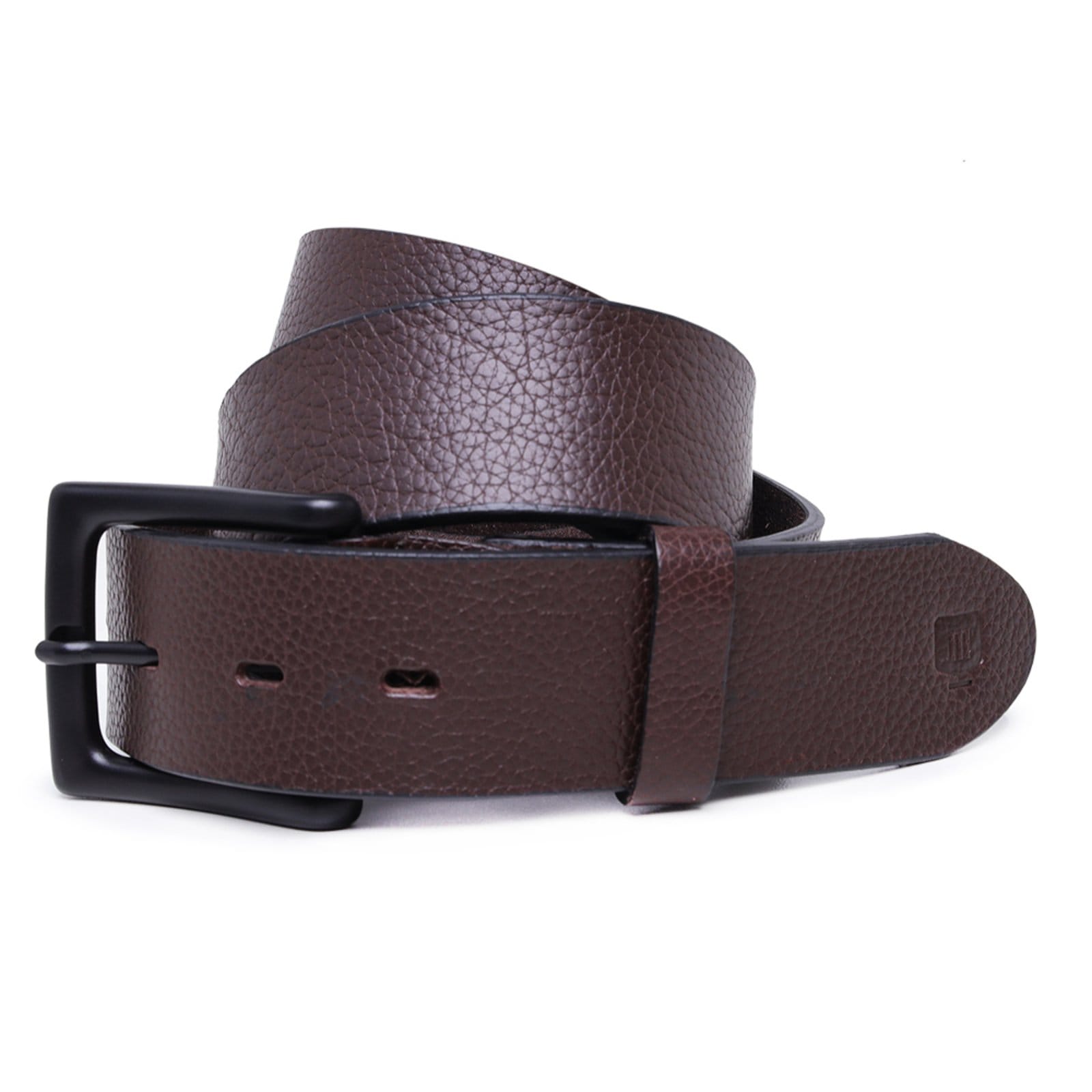 Vista 2 Cinto Social em Couro Masculino Malbork Fivela Preta SLF-28M Malbork marrom