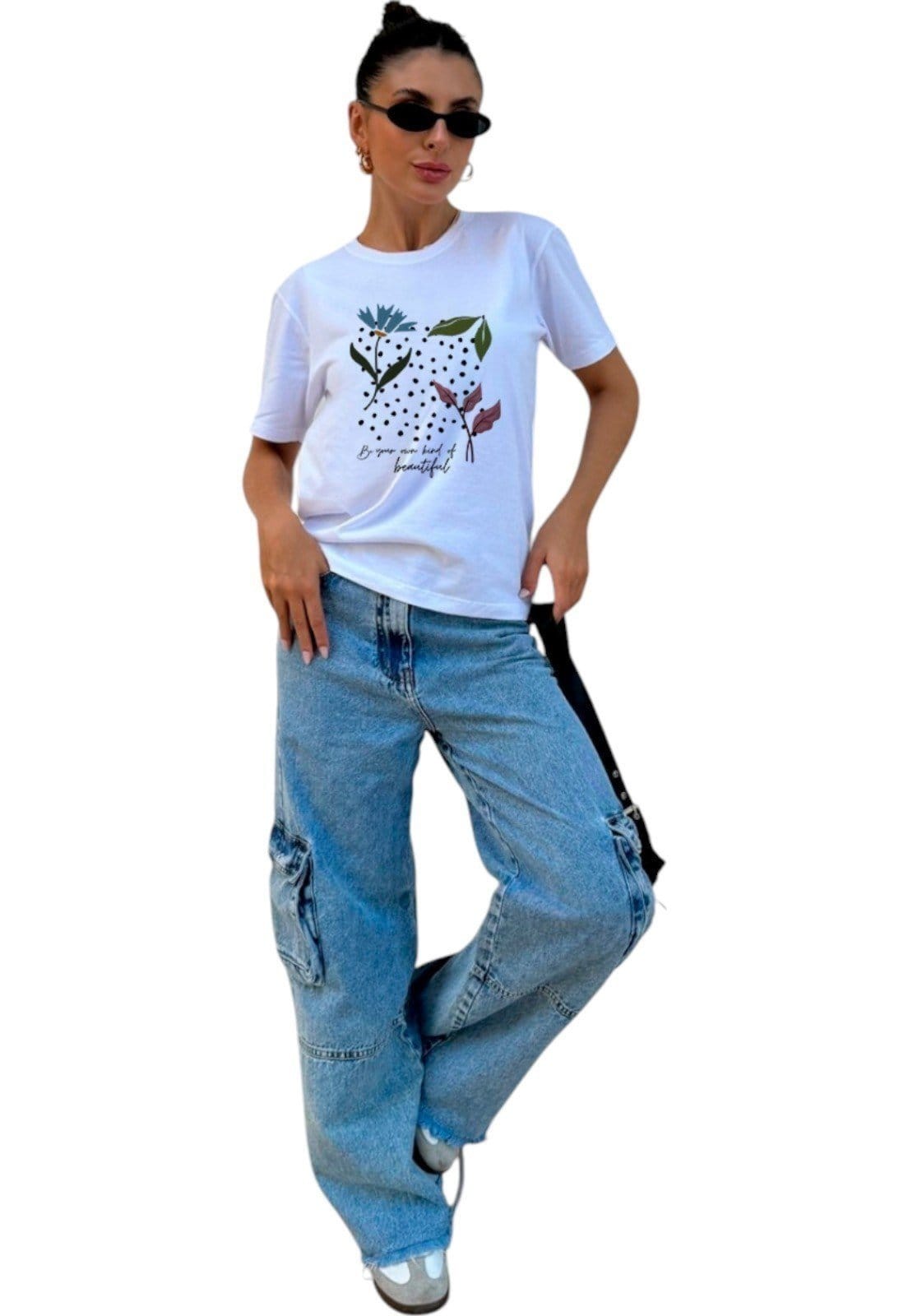 Camiseta Cianitas Branca Estampa Be Your - 2