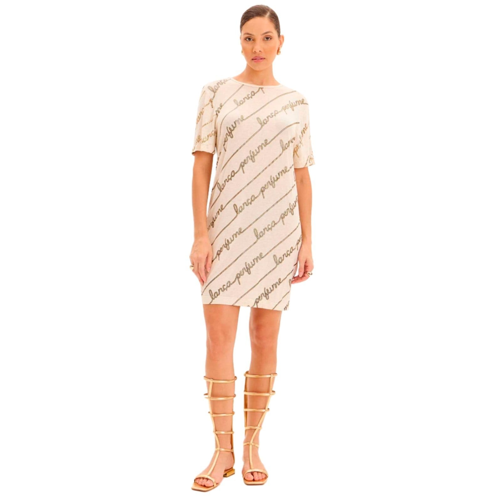 Vestido Lança Perfume Signature Pr25 Off White Feminino