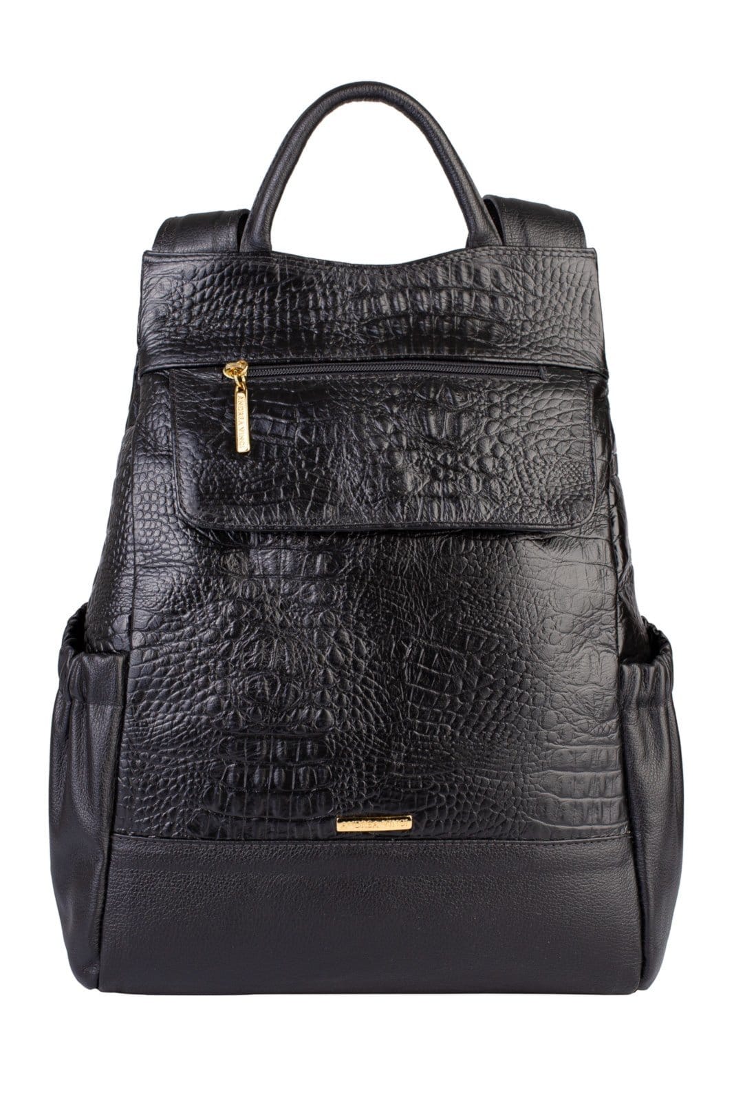 Mochila antifurto de couro croco Suelen