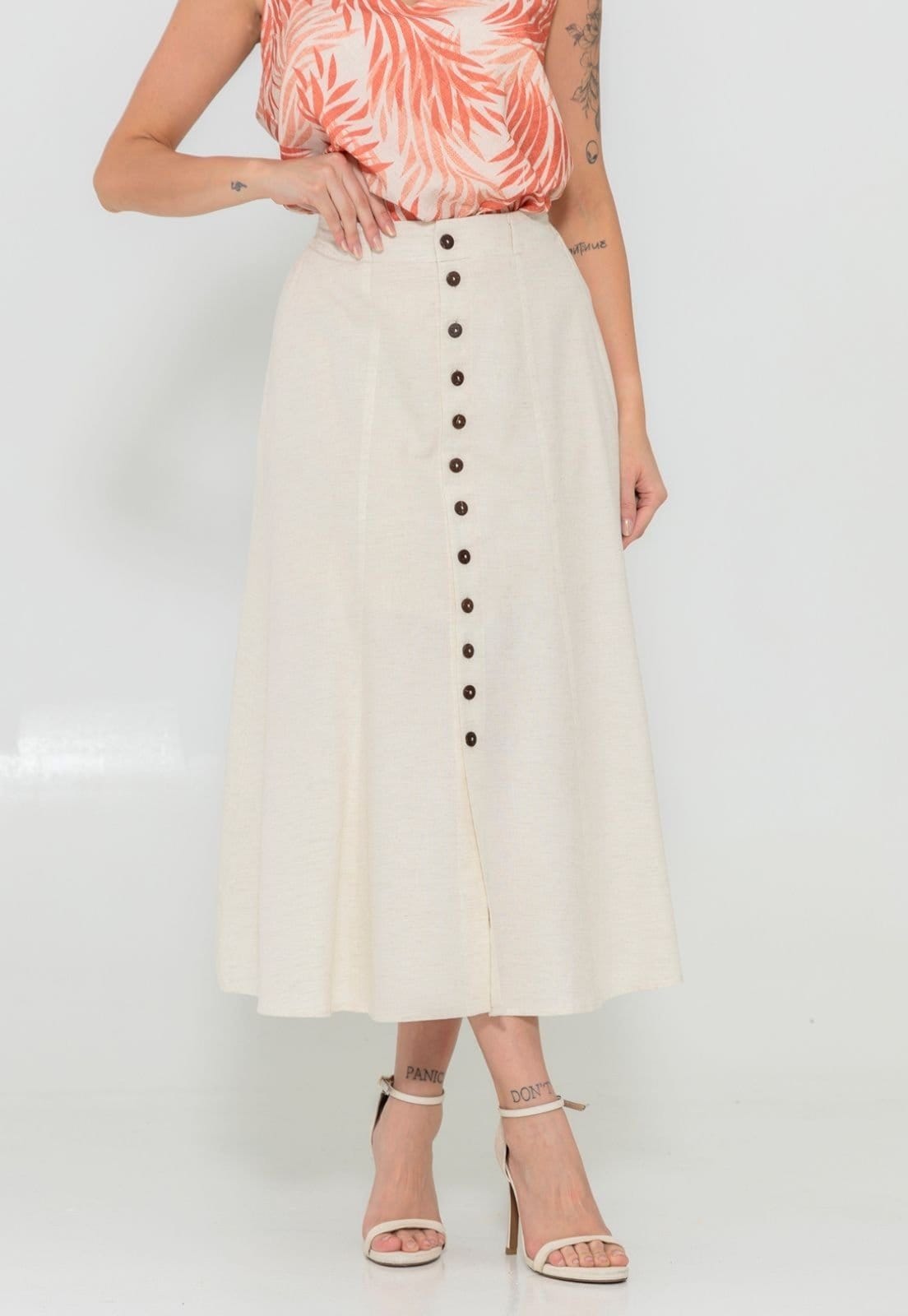 Saia Midi Docce Mulher Elegancy