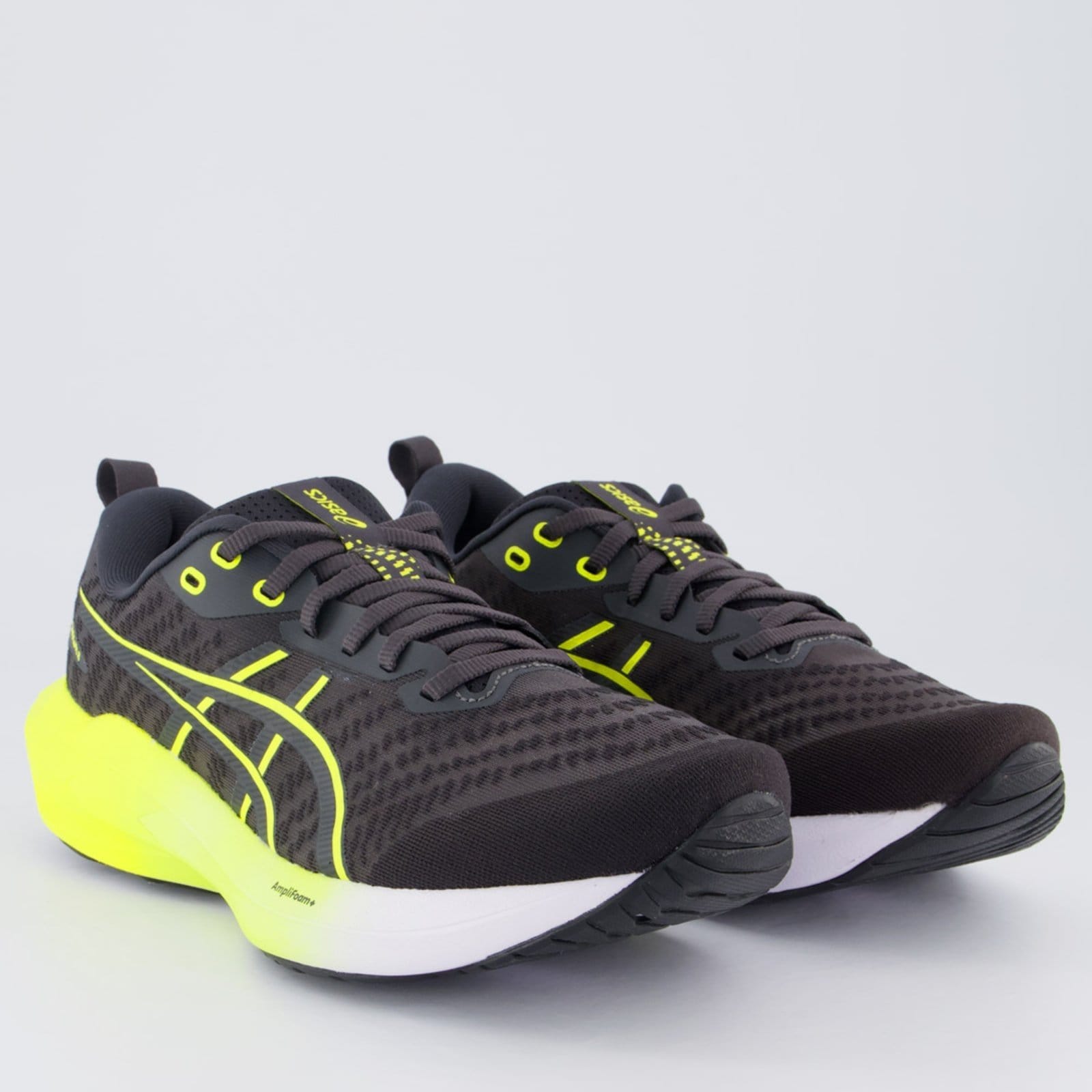 Vista 2 Tênis Asics Gel Shogun 8 e Amarelo ASICS preto