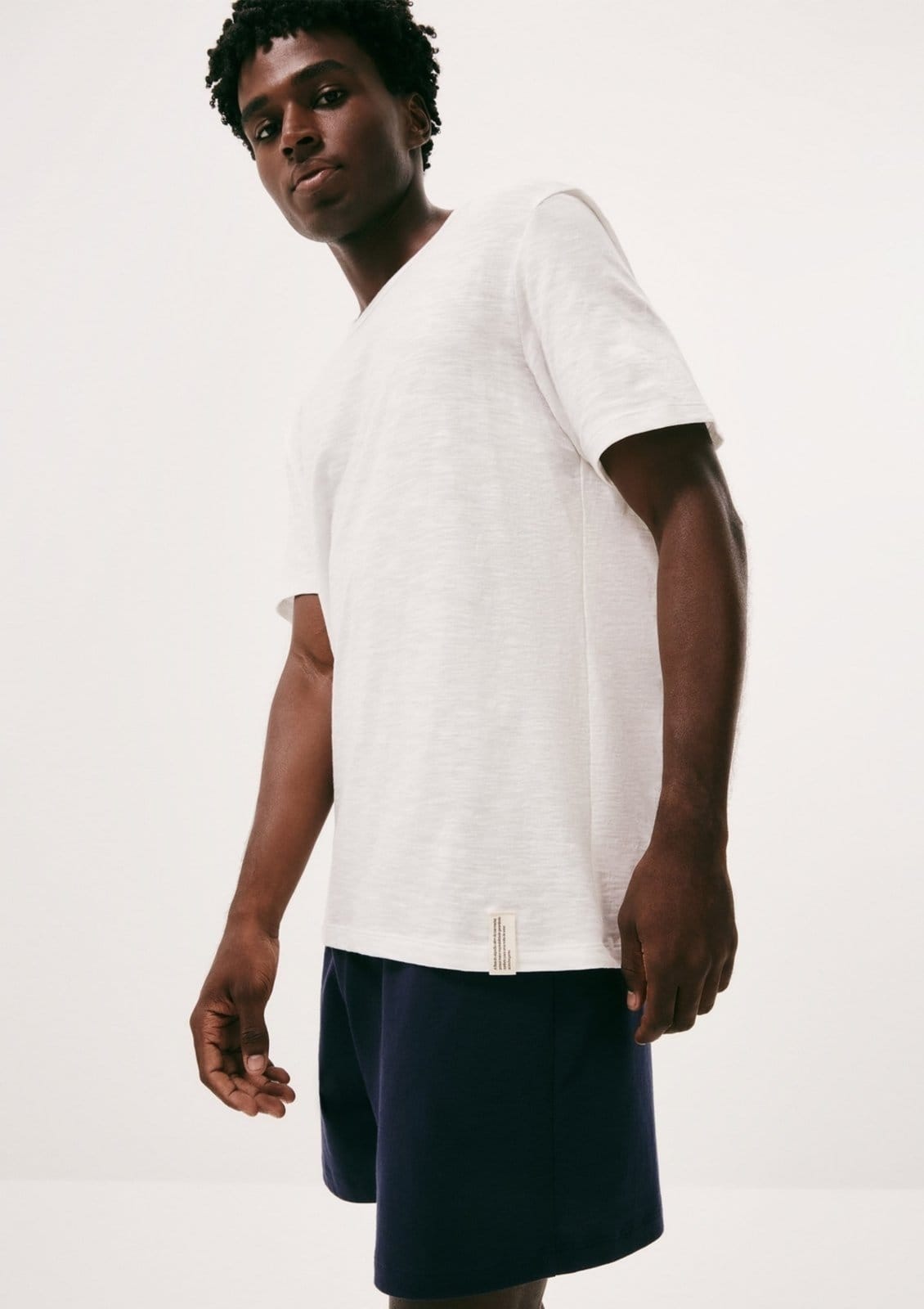 Vista 2 Pijama Curto Masculino Em Malha Flamê Hering HERING INTIMATES off-white