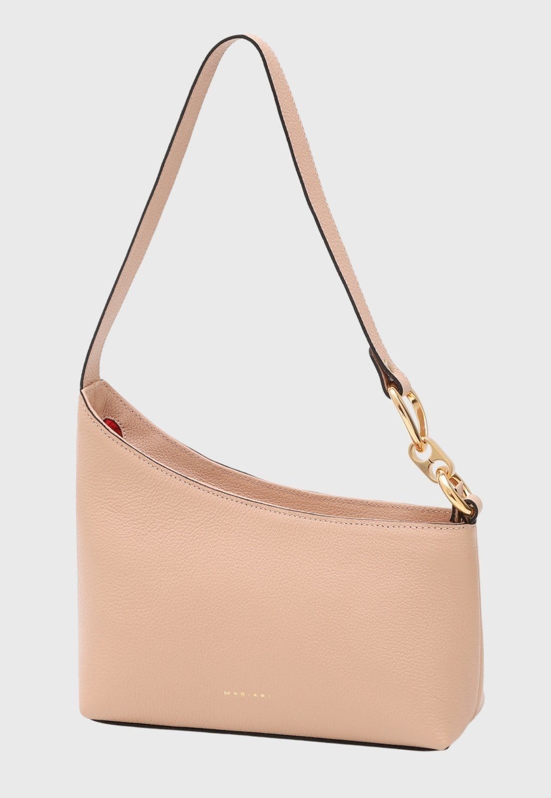 Bolsa Shoulder Couro Mariart Lírio Creme