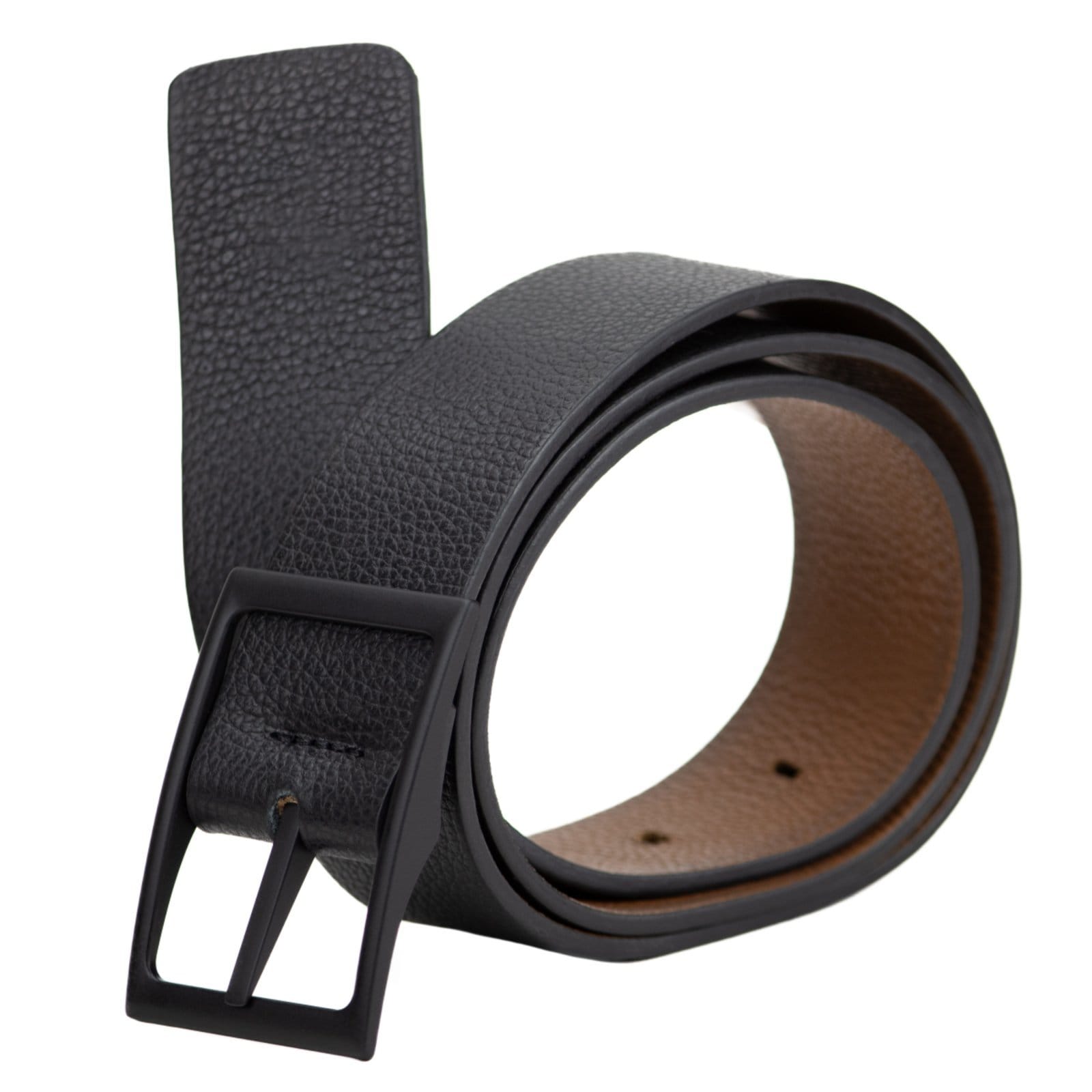 Cinto Masculino dupla face em couro S-101 Conhaque