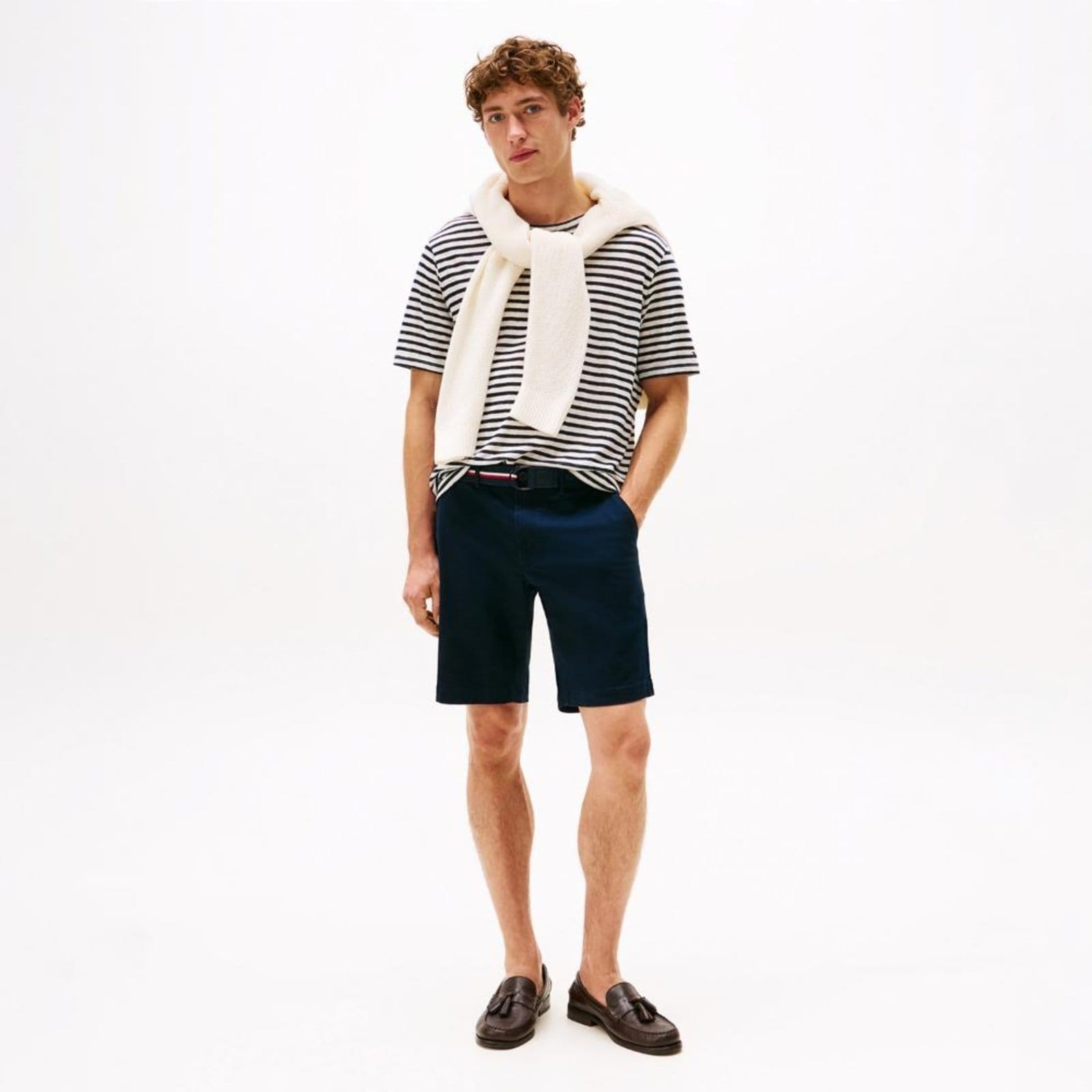 Vista 2 Shorts Chino Brooklin Tommy Hilfiger azul marinho