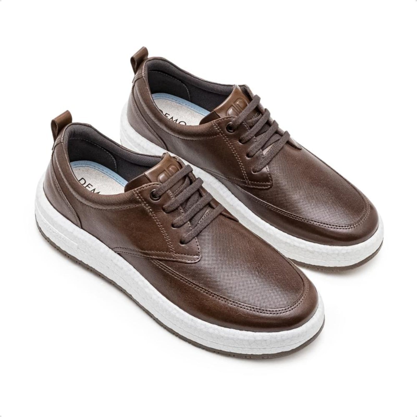 Vista 2 Tênis de Couro Democrata Masculino Drake Pulse 600103 DEMOCRATA marrom