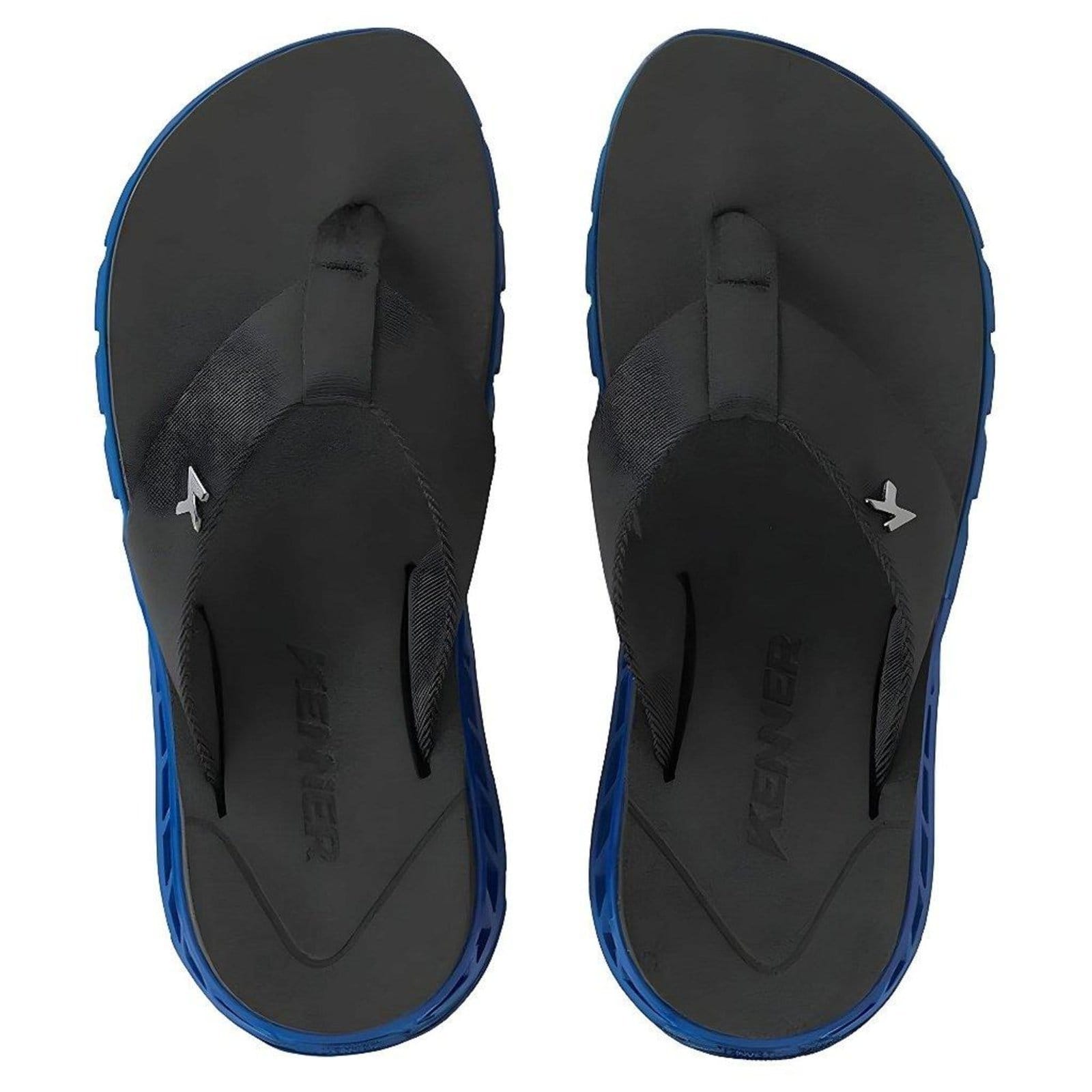Vista 2 Chinelo Kenner Rakka Masculino Preto e Kenner azul