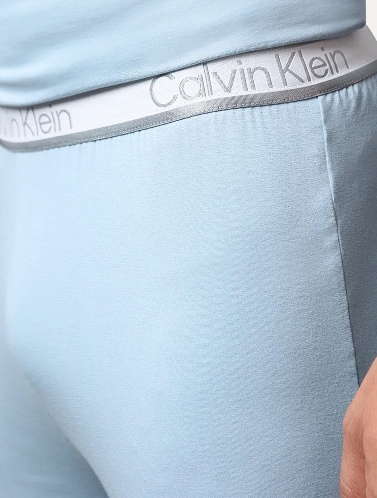 Vista 2 Pijama Calvin Klein Curto Bermuda Modal CK Logo Grande Claro Calvin Klein azul