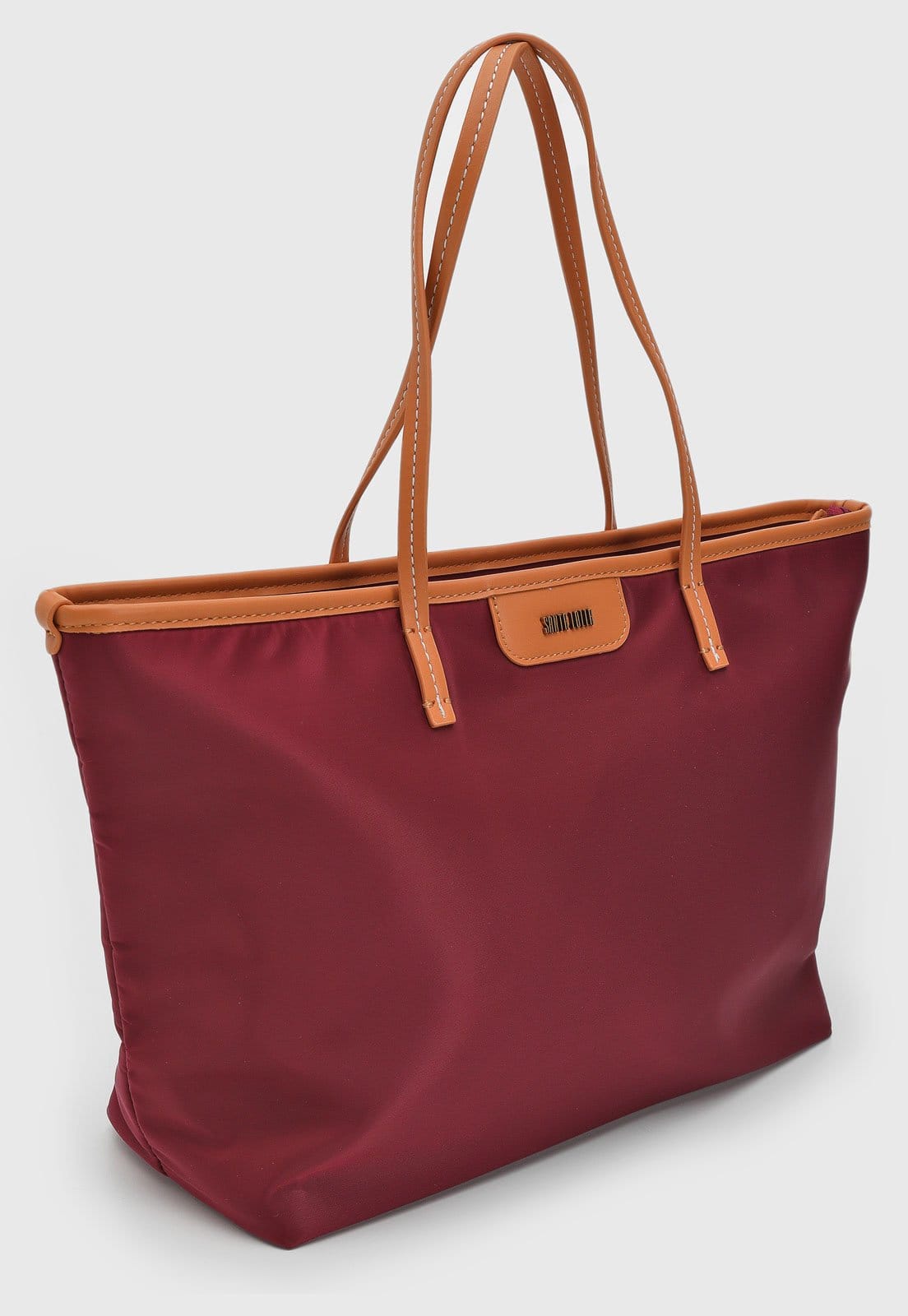 Vista 2 Bolsa Tiracolo Santa Lolla Tote Grande Roxa Santa Lolla roxo