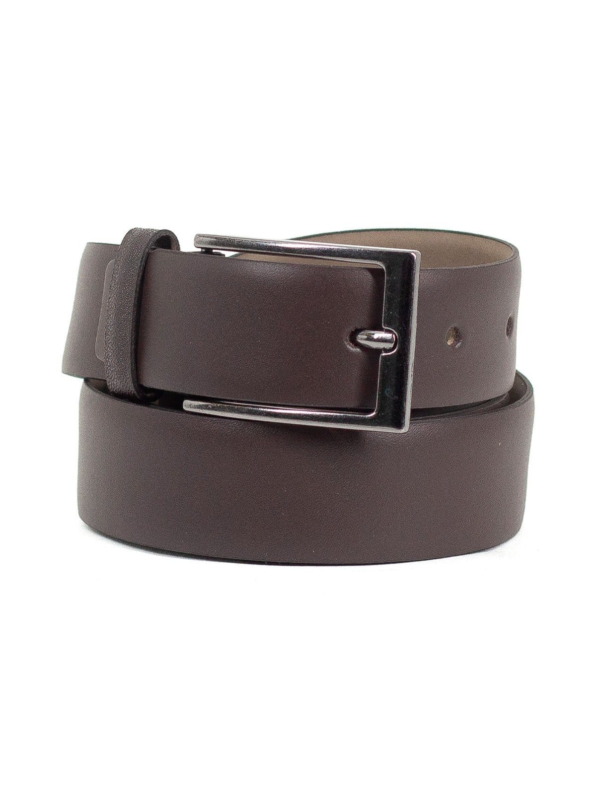 Cinto Masculino Fasolo Social Couro Liso Venez Confortável Largo Café - 2